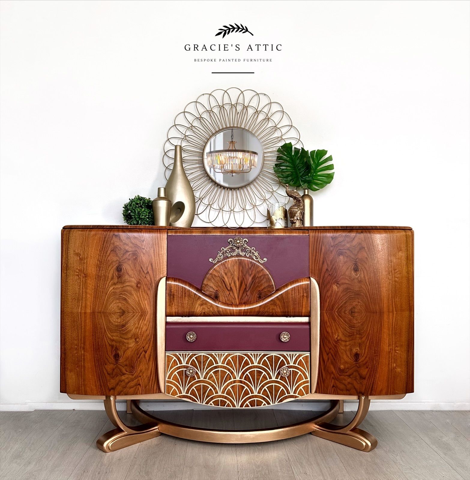 Art Deco Cocktail Cabinet, Drinks Cabinet, Beautility Cocktail Bar, Retro Mcm Wa
