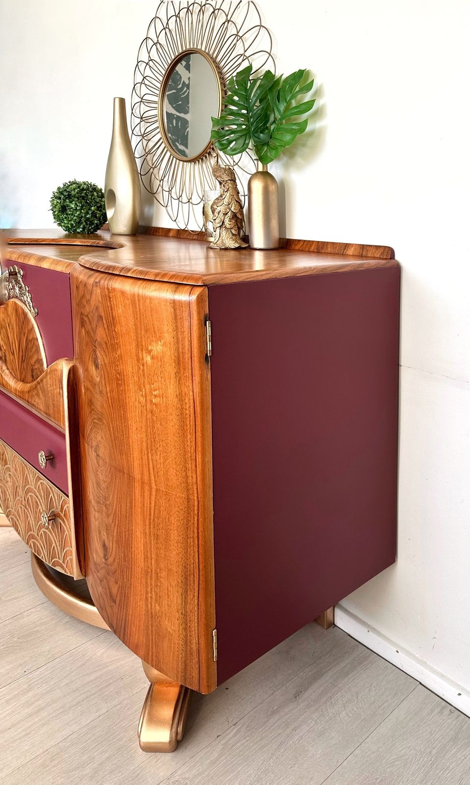 Art Deco Cocktail Cabinet, Drinks Cabinet, Beautility Cocktail Bar, Retro Mcm Wa photo buy