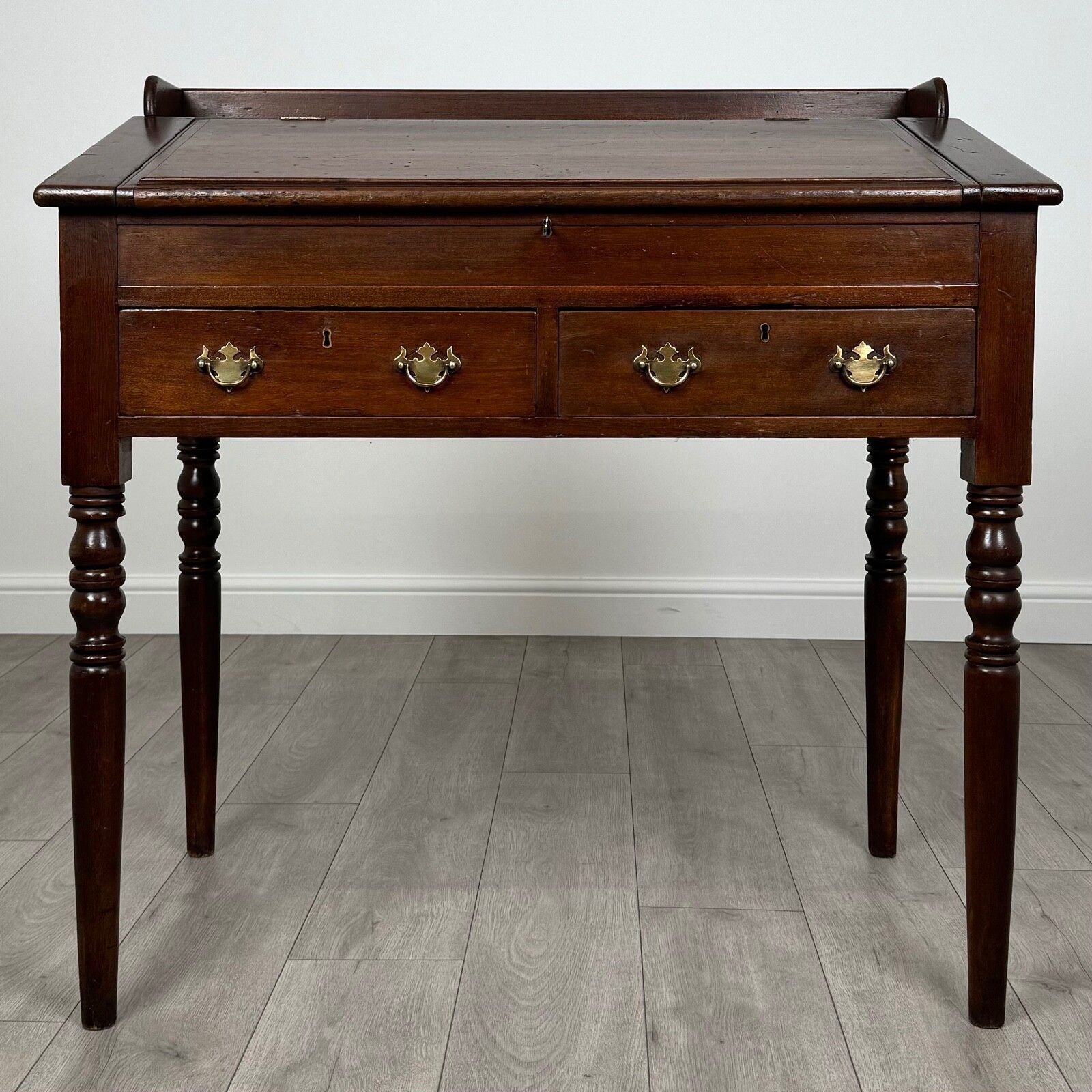 Antique 19th Century Unusual Desk In Mahogany