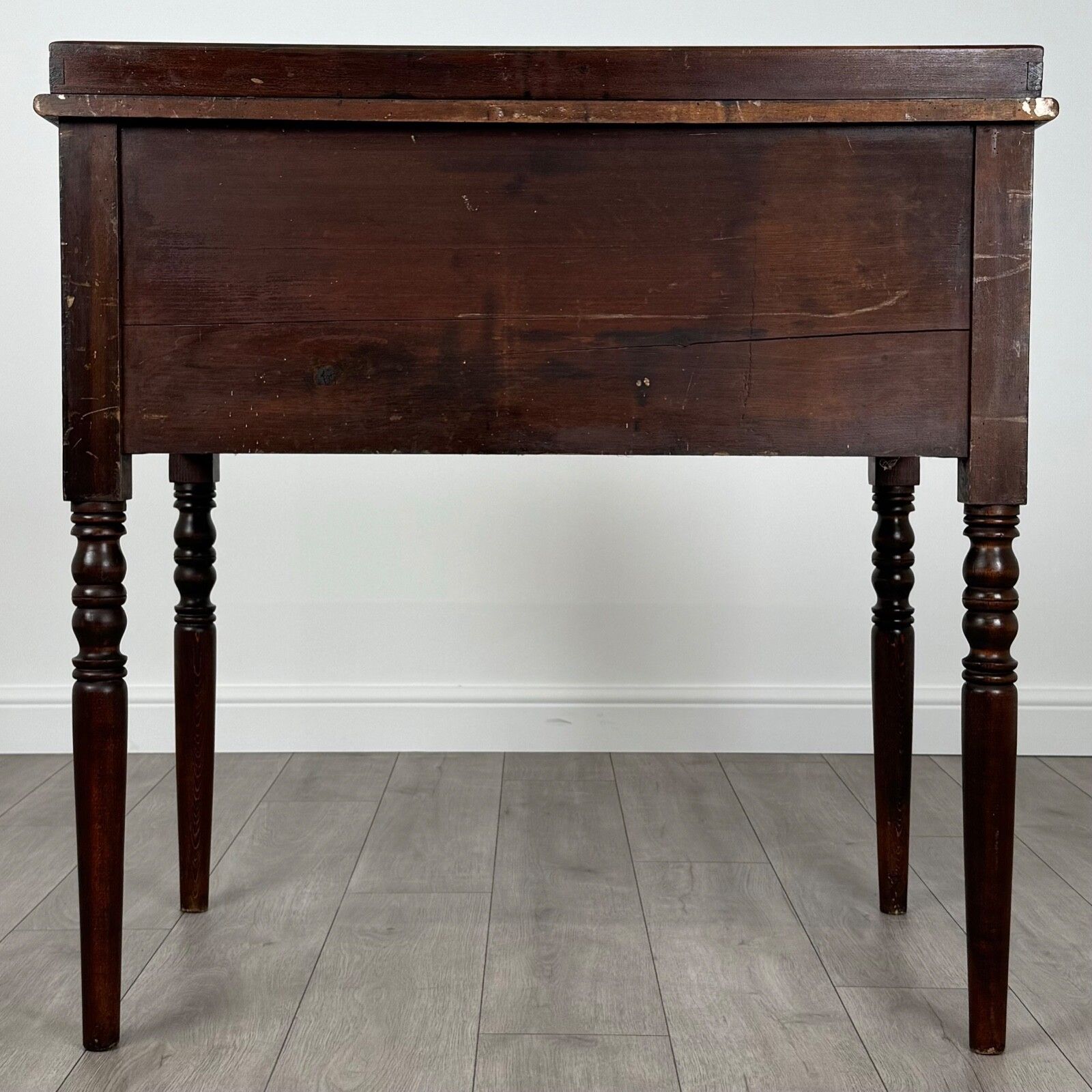 Antique 19th Century Unusual Desk In Mahogany photo vinterior