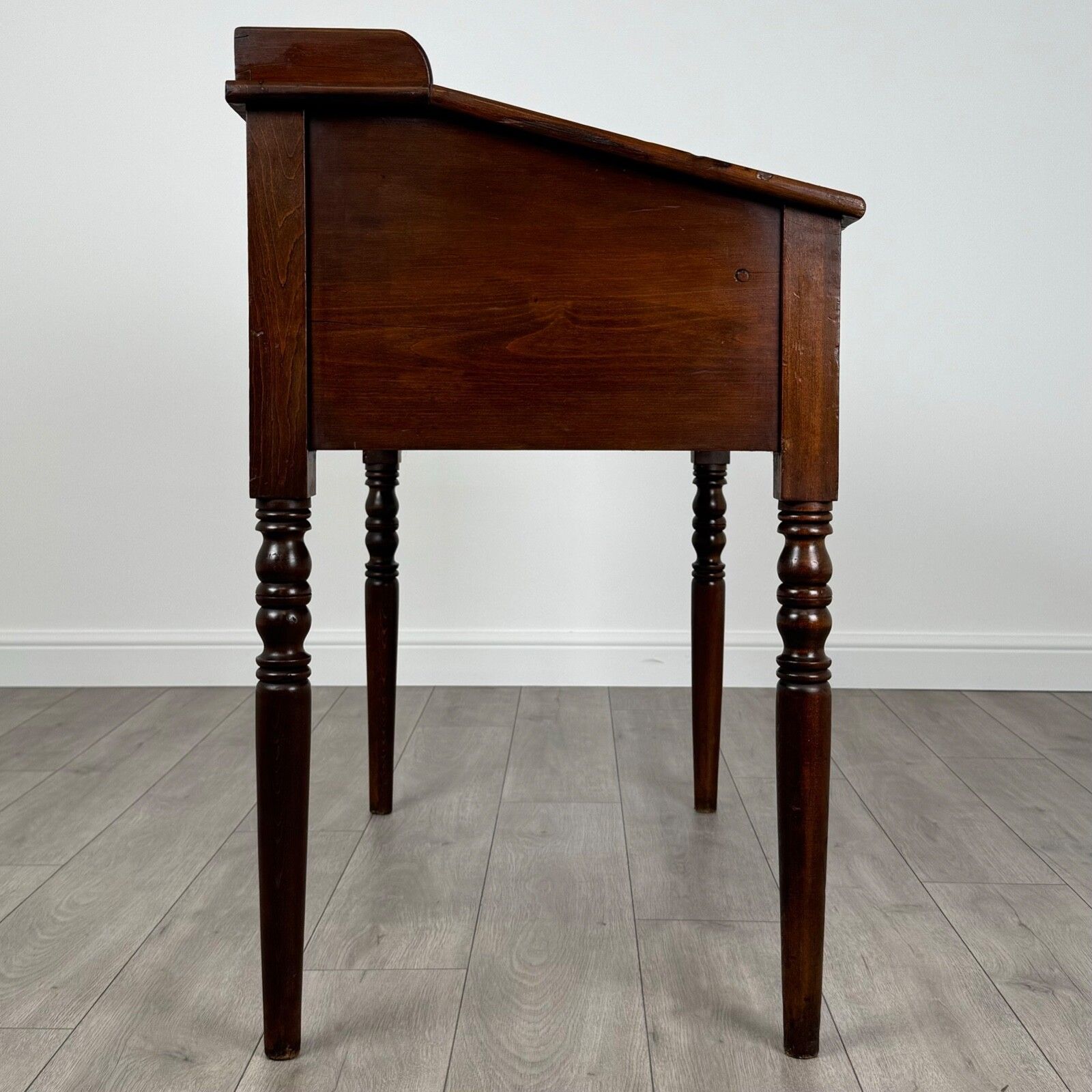 Antique 19th Century Unusual Desk In Mahogany photo vintage