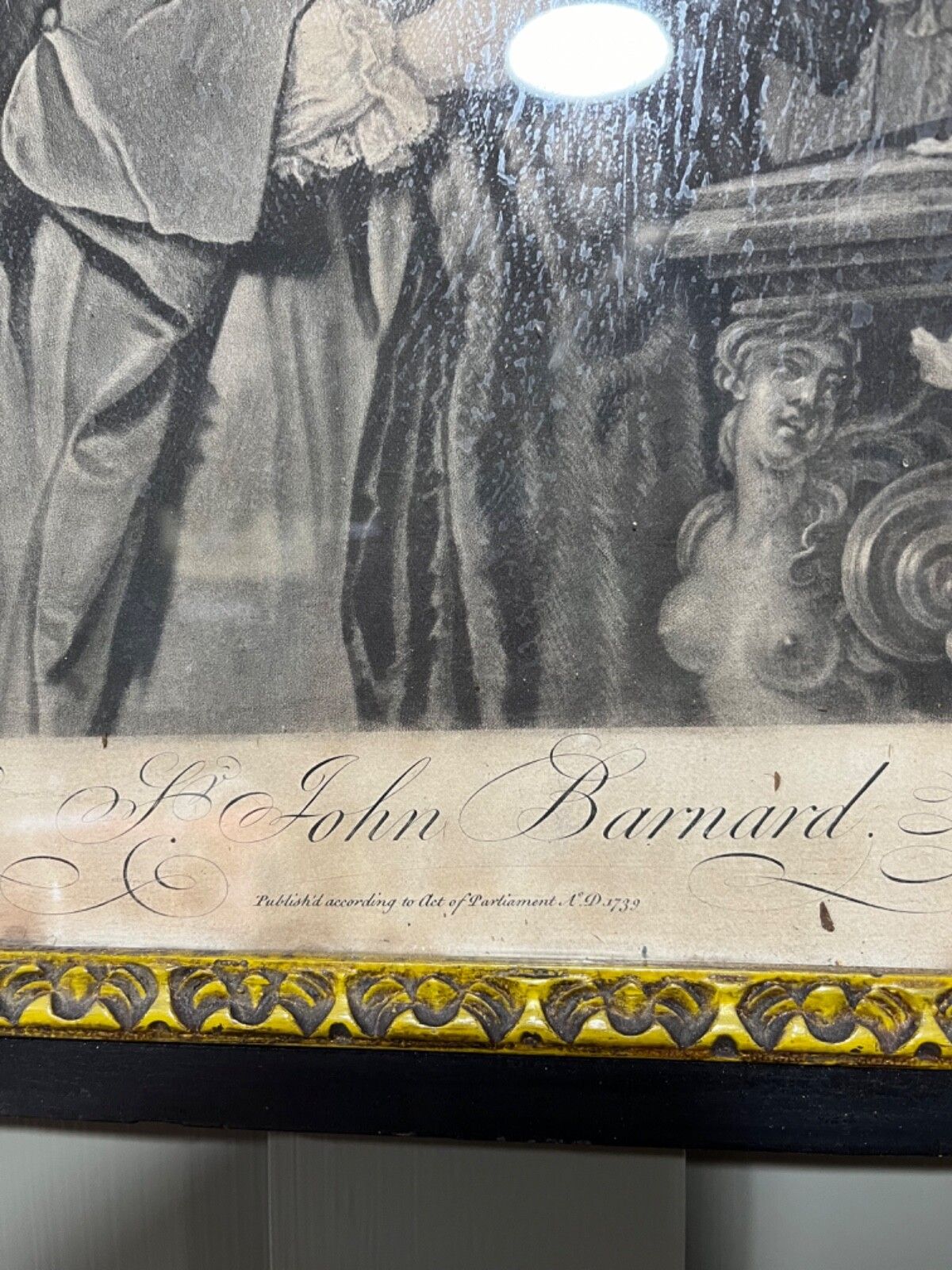 Antique Engraving By J. Faber Of Sir John Barnard Painted By A. Ramsay 1739 photo vinterior