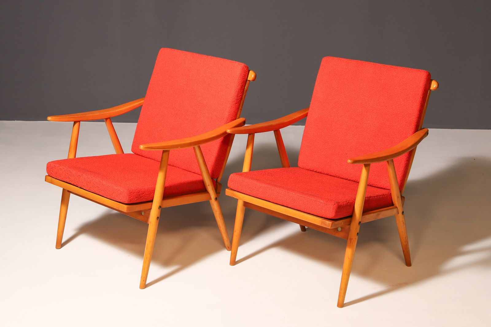 Pair Of Midcentury Armchairs By Jaroslav šmídek For Ton, 1970´S photo furniture
