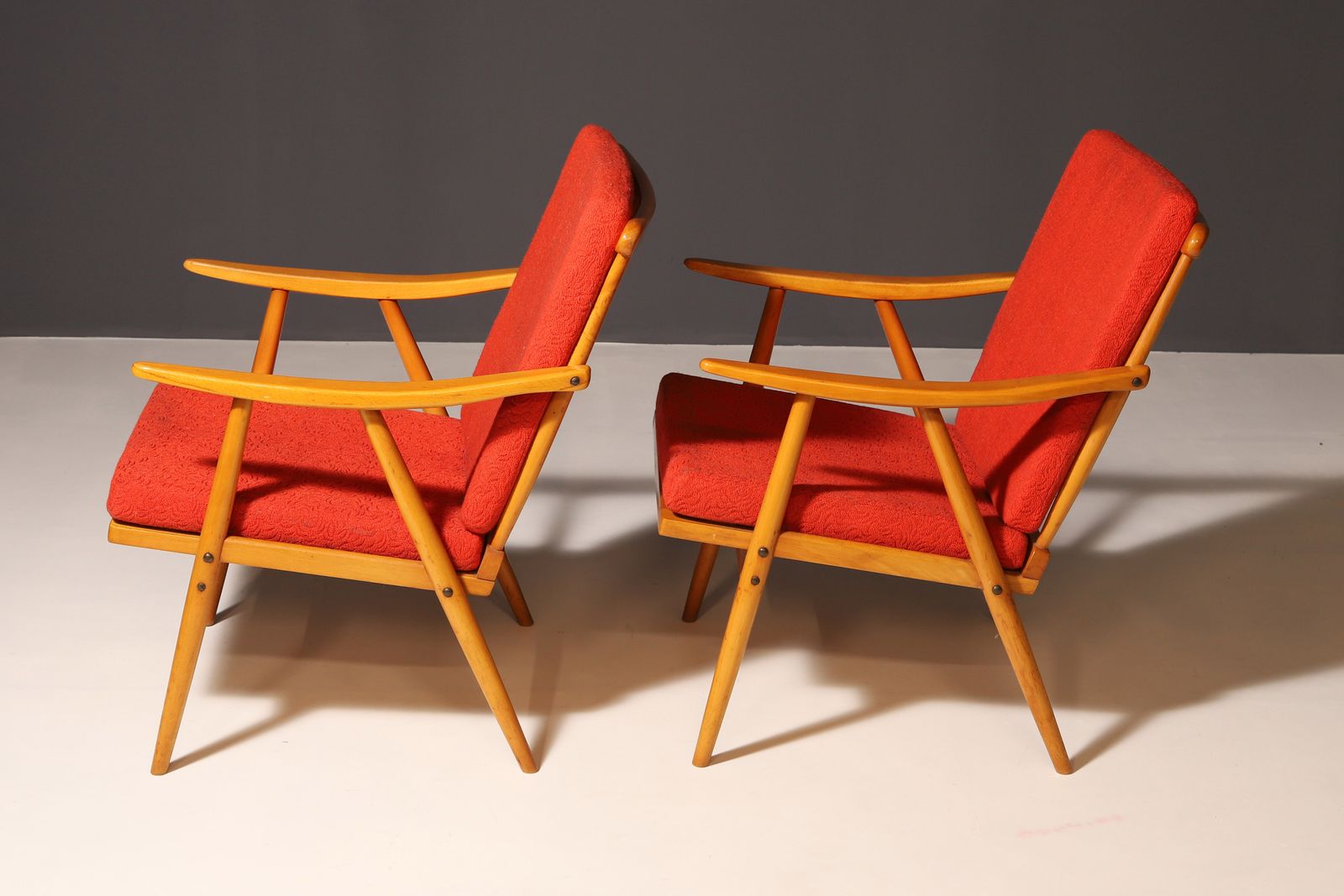 Pair Of Midcentury Armchairs By Jaroslav šmídek For Ton, 1970´S photo for sale