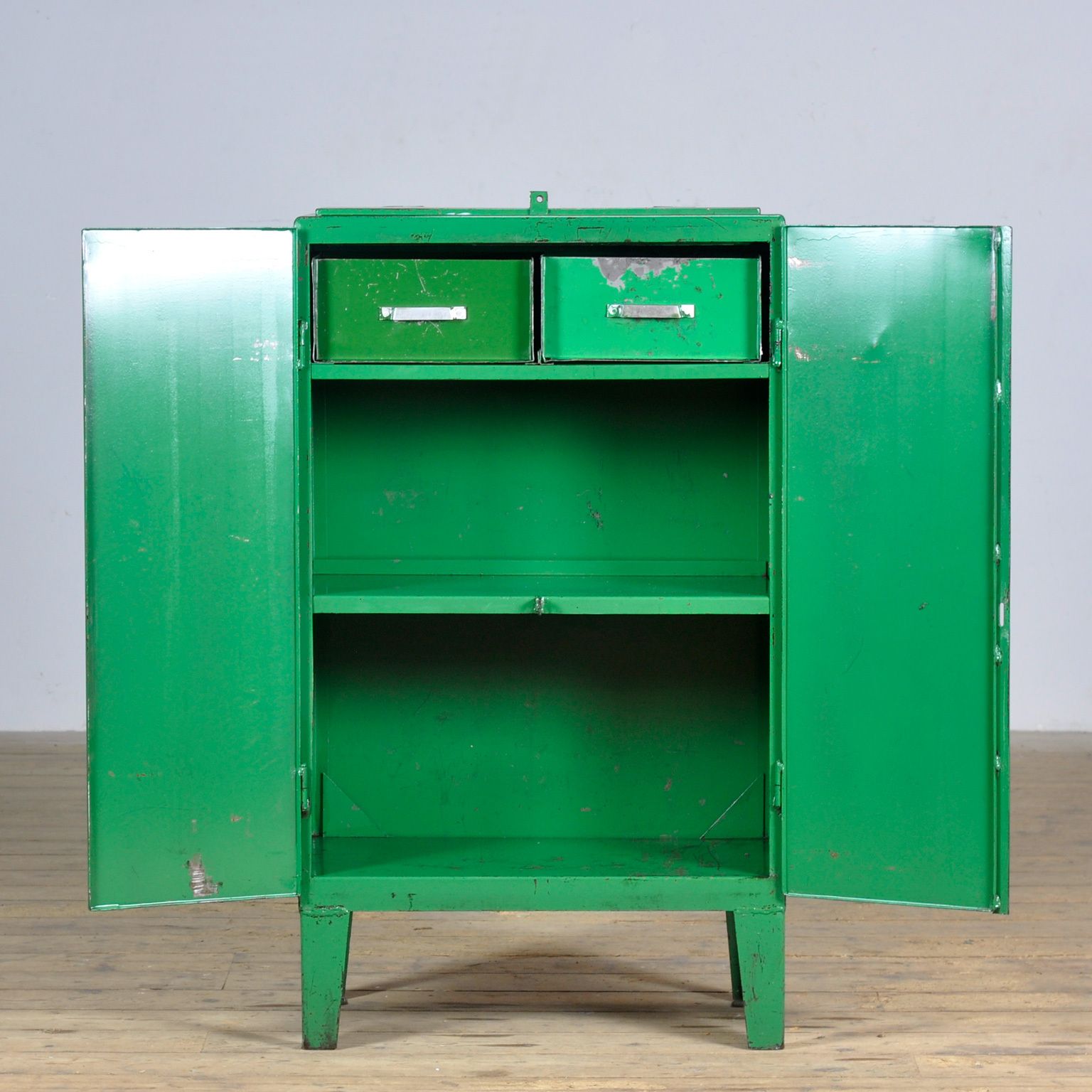 Industrial Iron Cabinet, 1960s photo vinterior