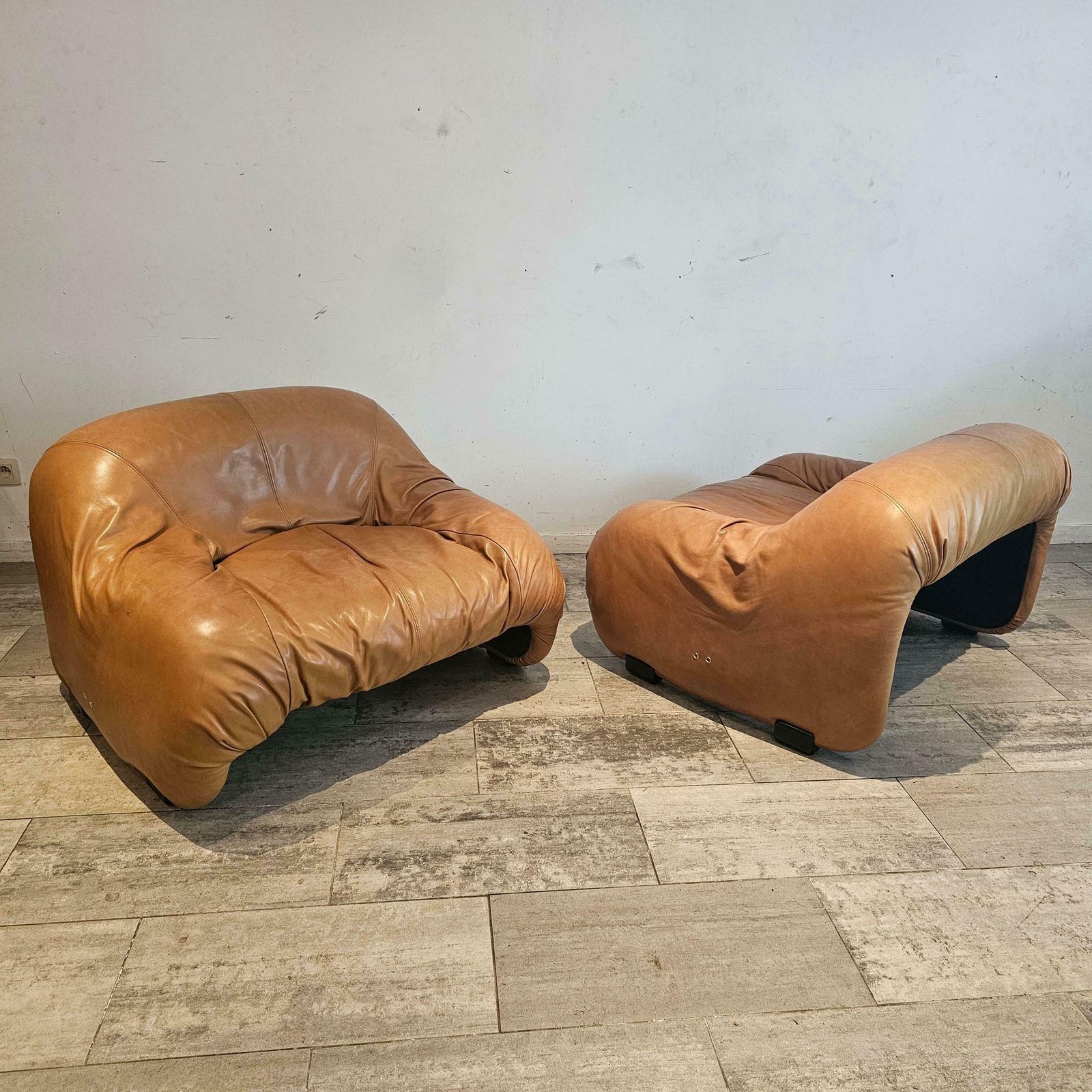 Bonanza Two, One Seat Sofa's By Afra & Tobia Scarpa, For C&B, Italy, 1970's photo furniture