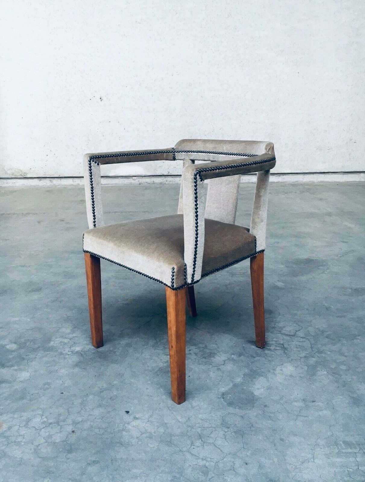Boudoir Fauteuil Met Fluwelen Bekleding, Jaren 1920 photo 800.0