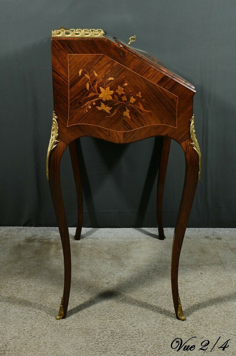 photo buy Small Rosewood Lady's Desk, Louis XV Style – Part 2 Of The 19th Century