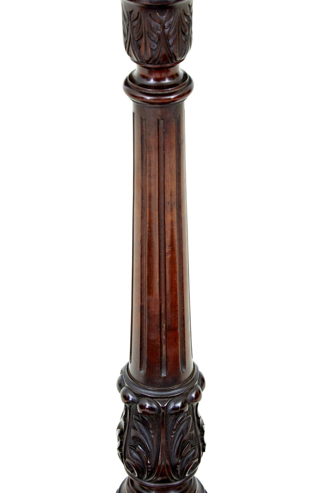 Early 20th Century Carved Mahogany Pedestal Stand photo furniture