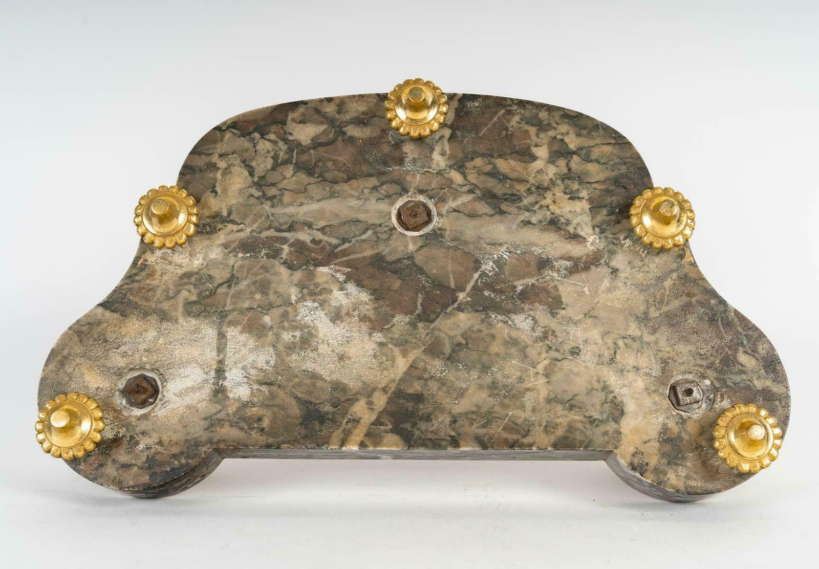 An Ormolu And Marble Inkwell, 19th Century, Napoleon III Period. photo 2298.0