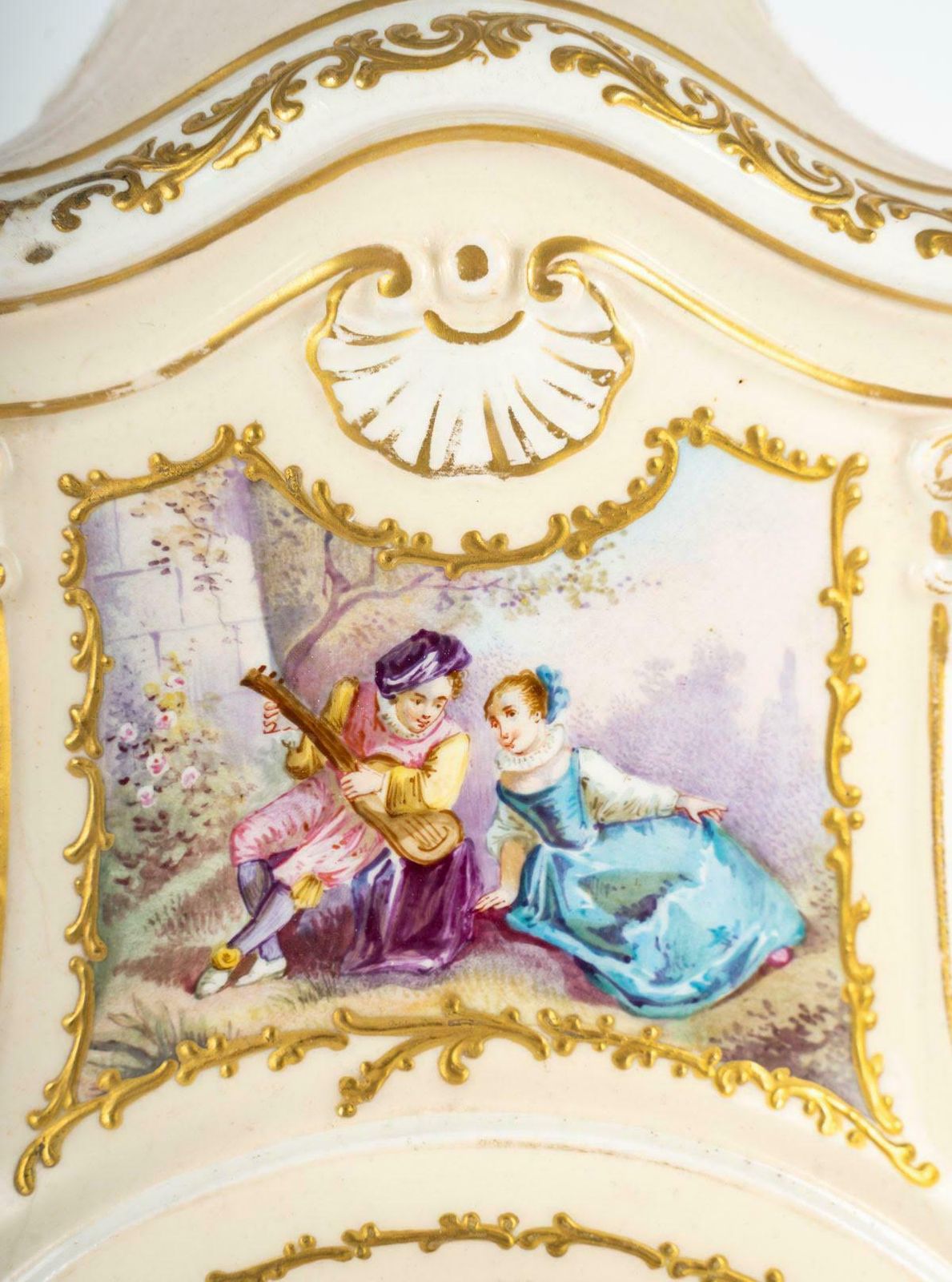 19th Century Porcelain Clock, Napoleon III Period. photo for sale