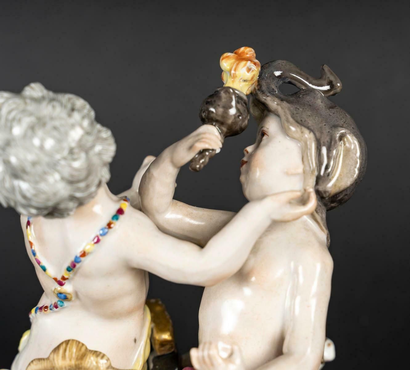 Pair Of 18th Century Or Early 19th Century Meissen Porcelain Groups. photo buy