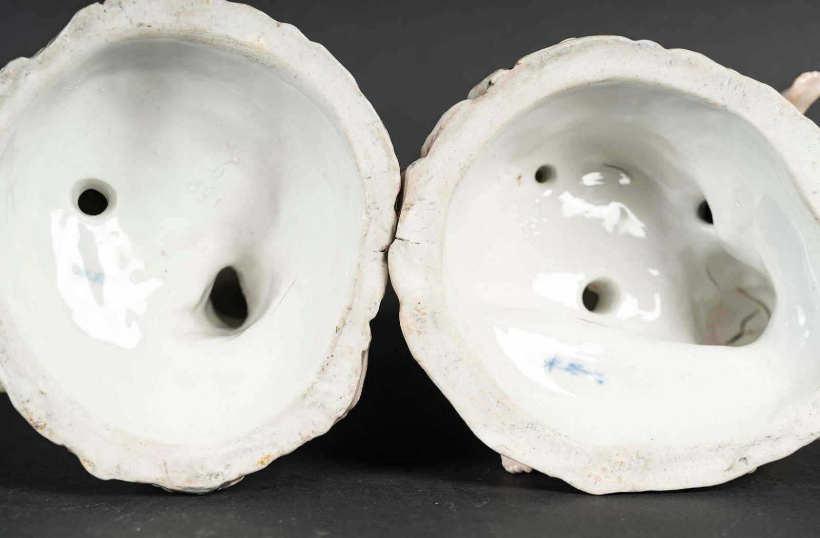 Art Pair Of 18th Century Or Early 19th Century Meissen Porcelain Groups. photo