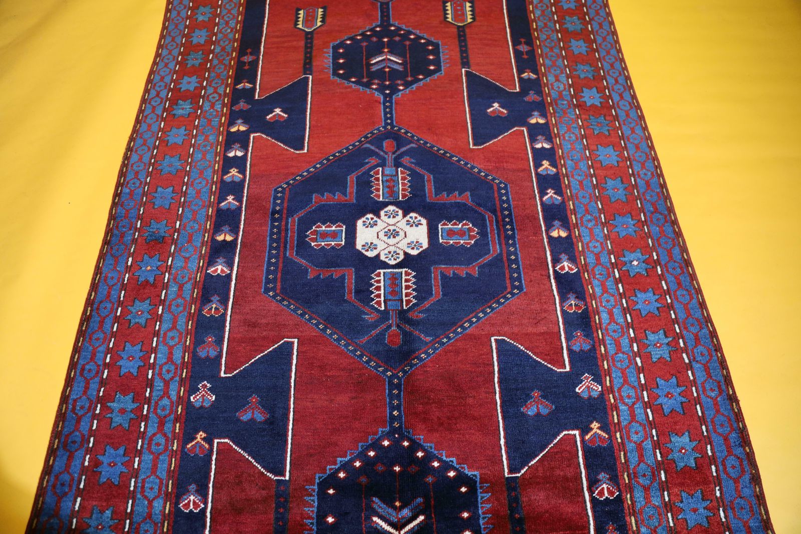 photo for sale Rare Antique Rug Caucasian Oriental Rug Handmade Carpet From Shirvan Area Chr56