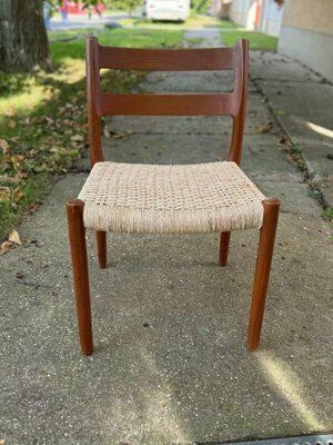 Mid Century Danish Chairs Model 84 By Niels O. Møller For J.L. Møllers, 1960s, Set Of 6 photo vinterior