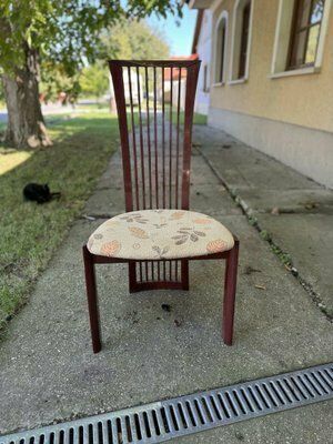 Lacquer And Fabric Dining Chairs By Pietro Costantini, 1980, Set Of 6 photo 2733.0