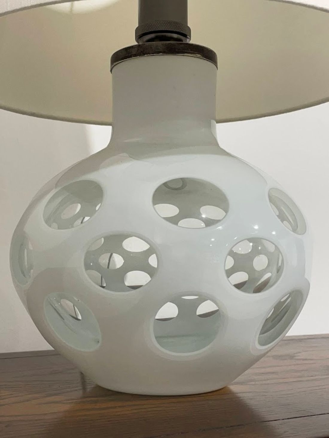 Carlo Nason Glass Table Lamp For Mazzega, Italy 1970's photo vinterior