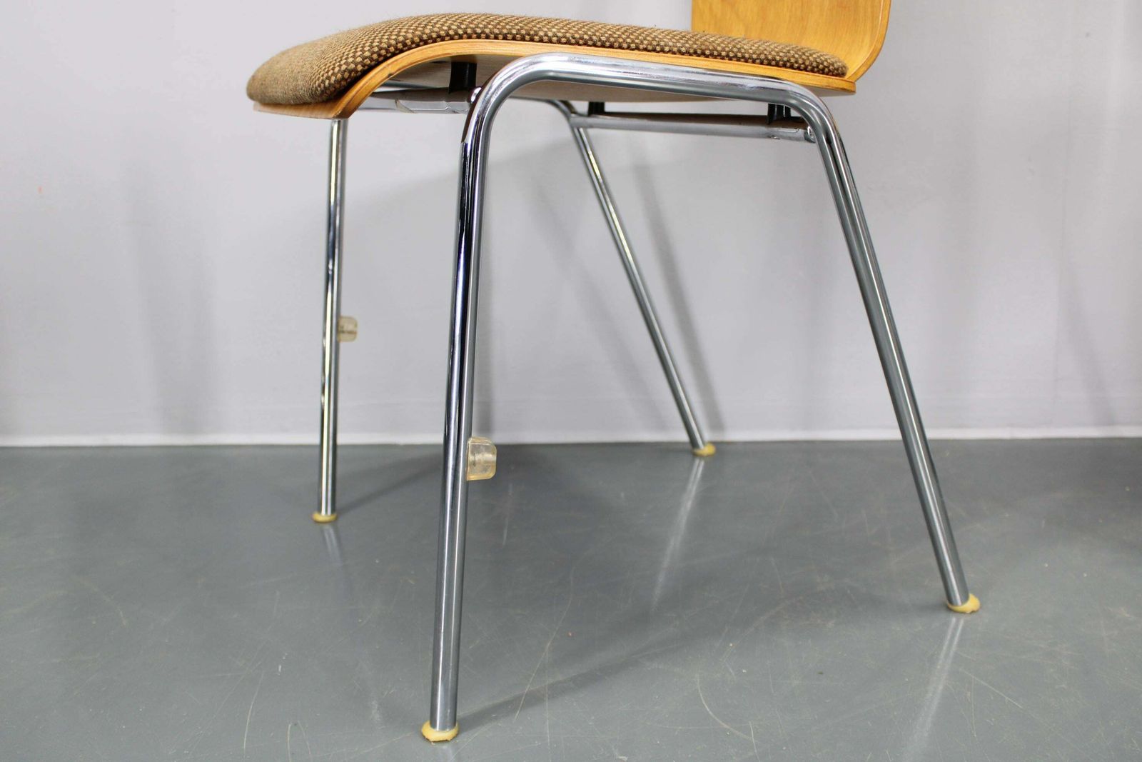 photo furniture 1970s Set Of Four Plywood Chairs With Fabric Upholstery , Germany