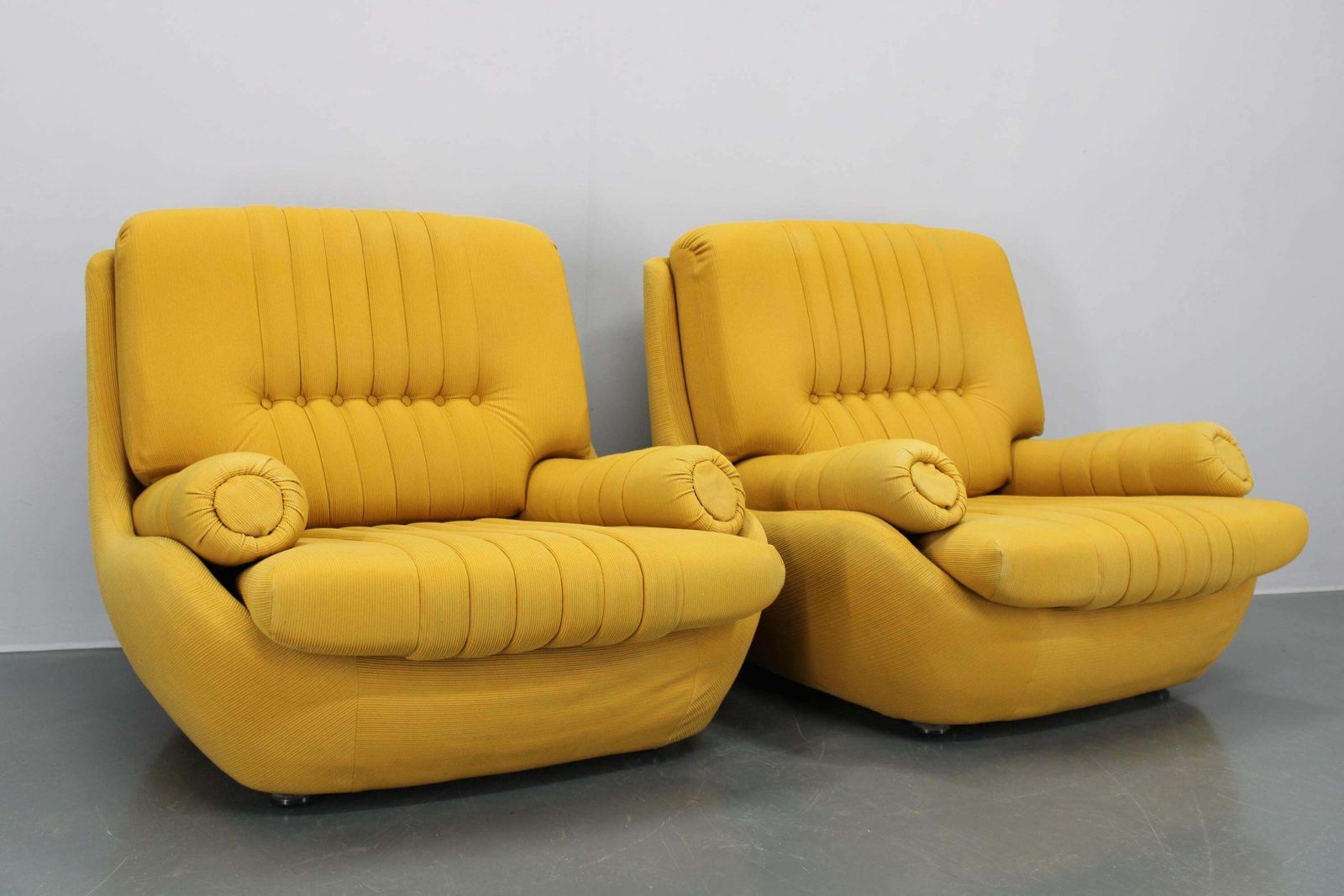 1970s Rare Space Age Pair Of Armchairs , Czechoslovakia photo furniture
