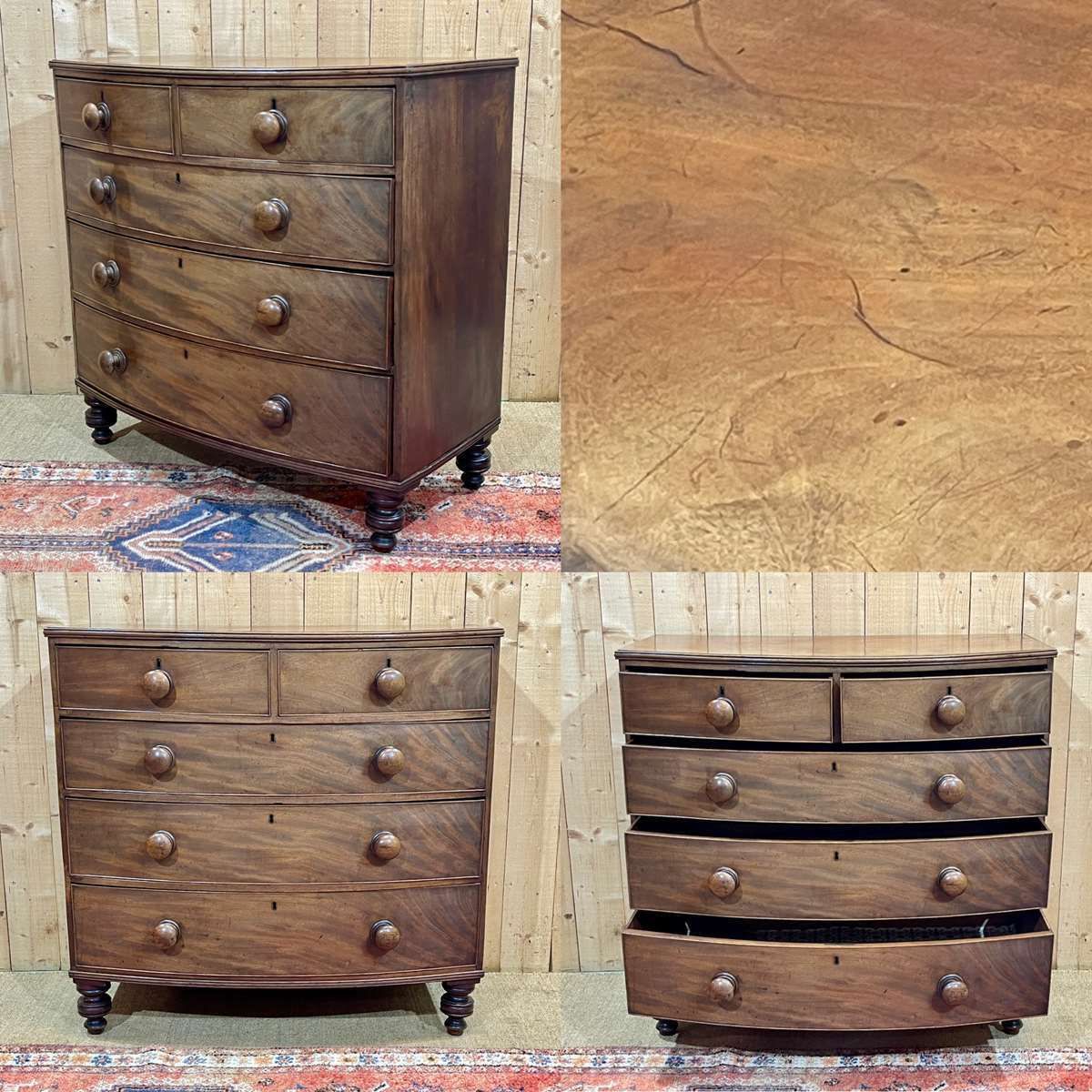 19th Century Victorian Mahogany Chest Of Drawers