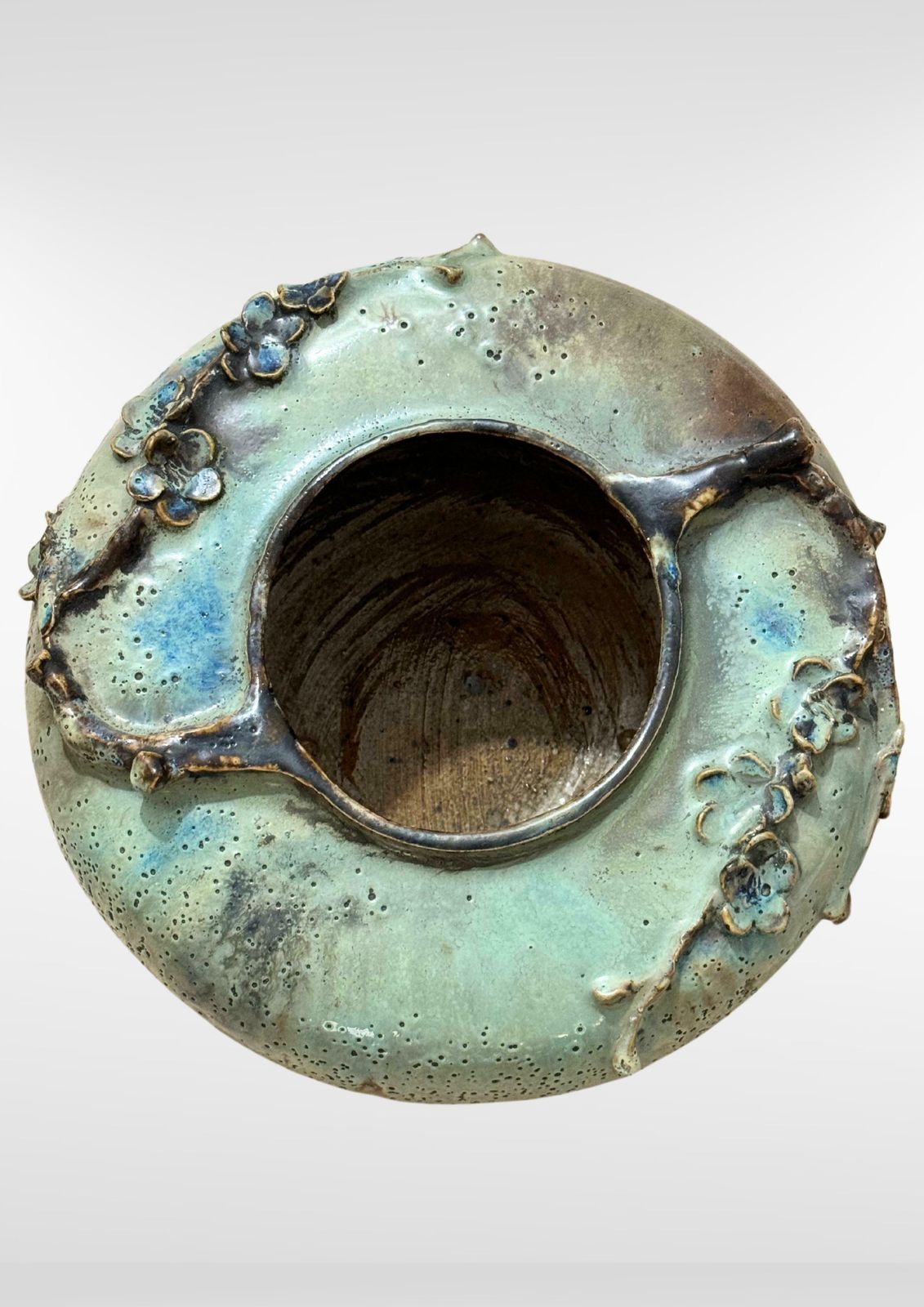 Art Nouveau Belgium Stoneware Studio Pottery Vase photo for sale