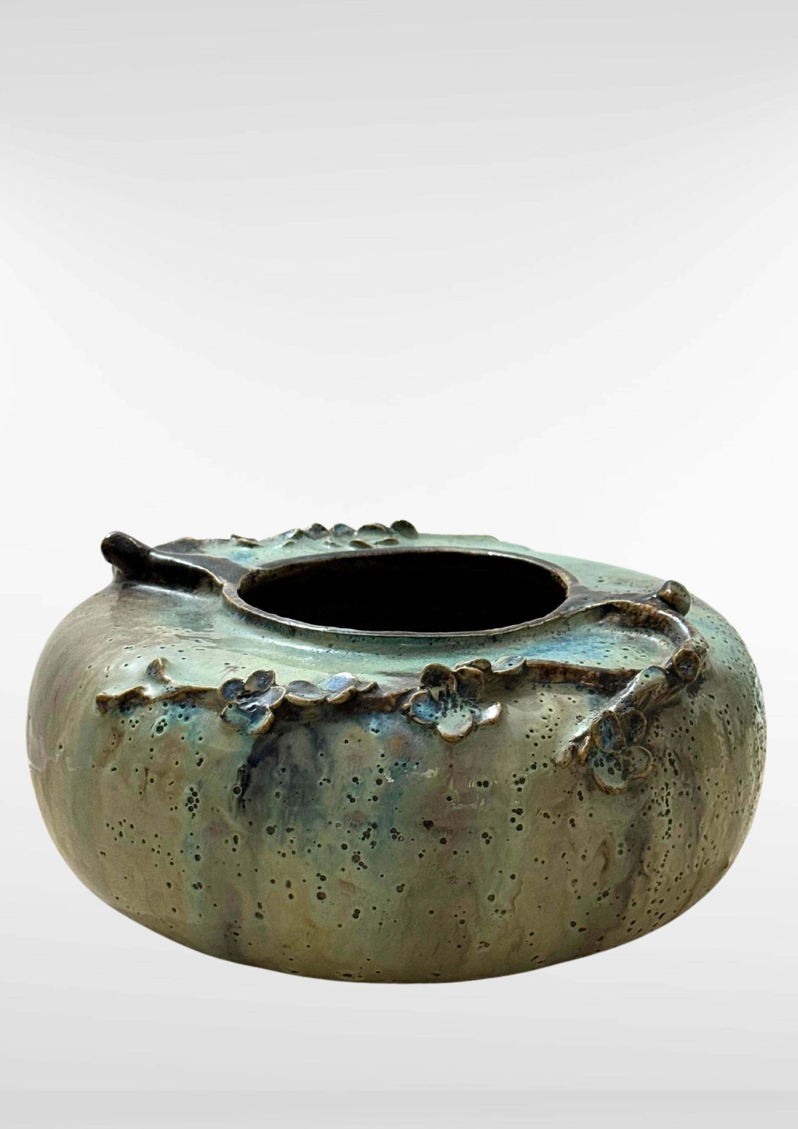 Art Nouveau Belgium Stoneware Studio Pottery Vase photo Home Decor