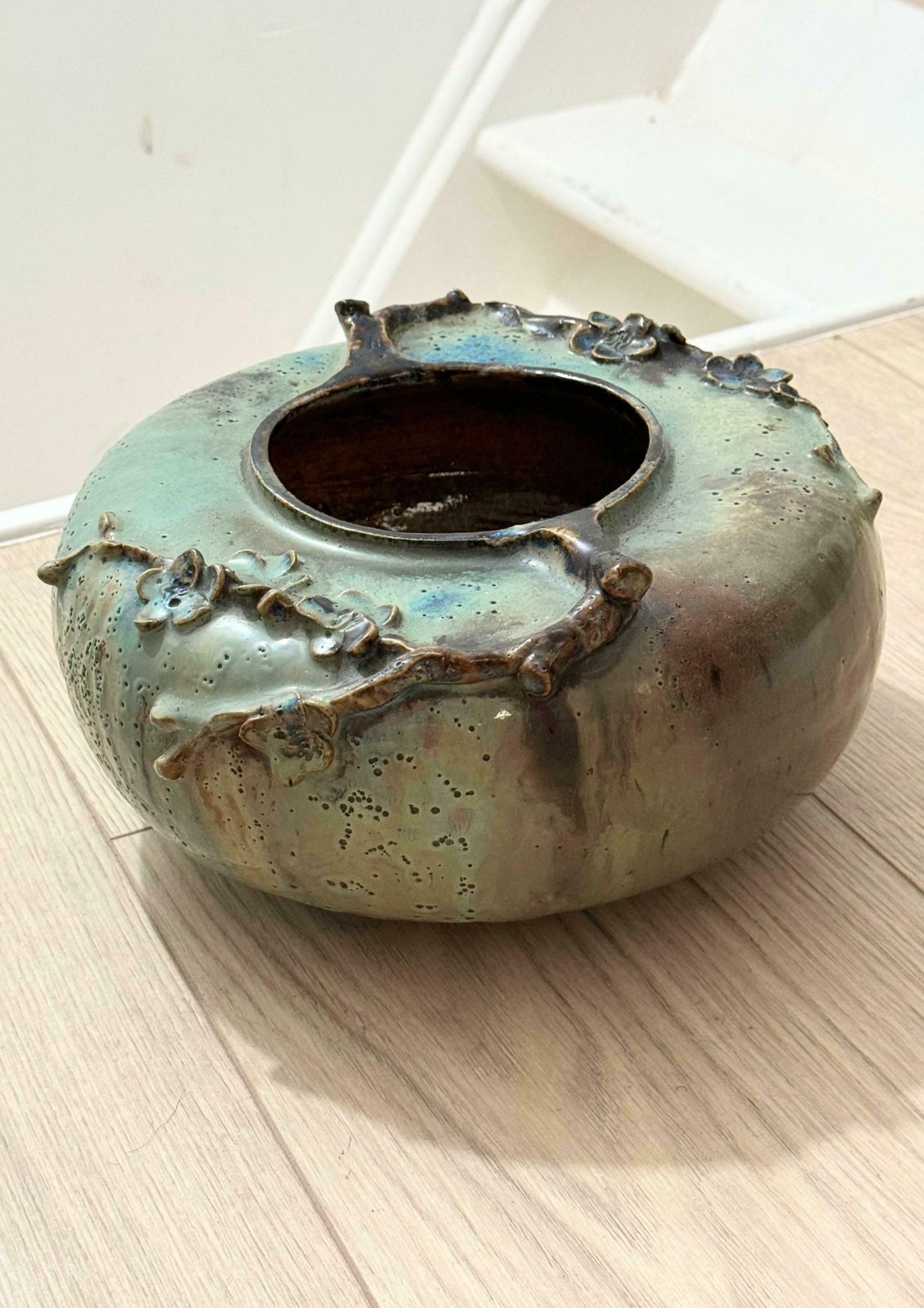 Art Nouveau Belgium Stoneware Studio Pottery Vase photo 475.0