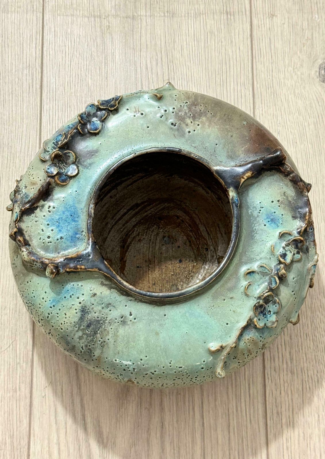 Art Nouveau Belgium Stoneware Studio Pottery Vase photo buy