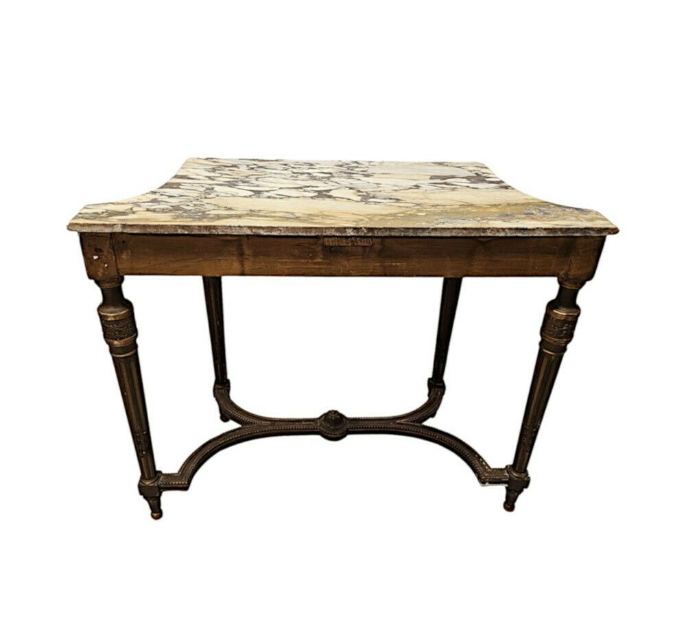 A Fabulous 19th Century Marble Top Giltwood Console Table photo buy