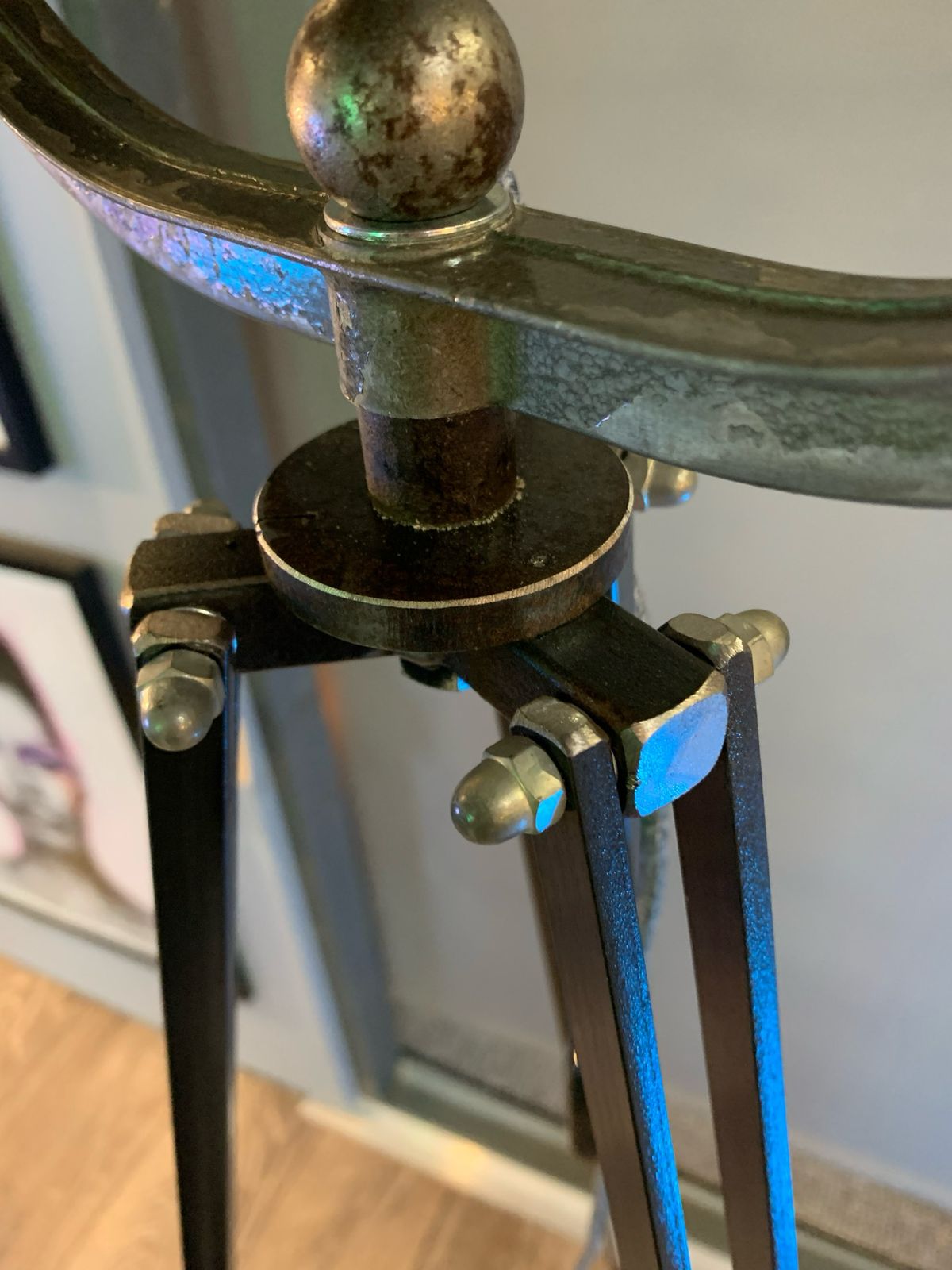 Strand Patt 123 Stage Light On Industrial Stand. photo 440.0