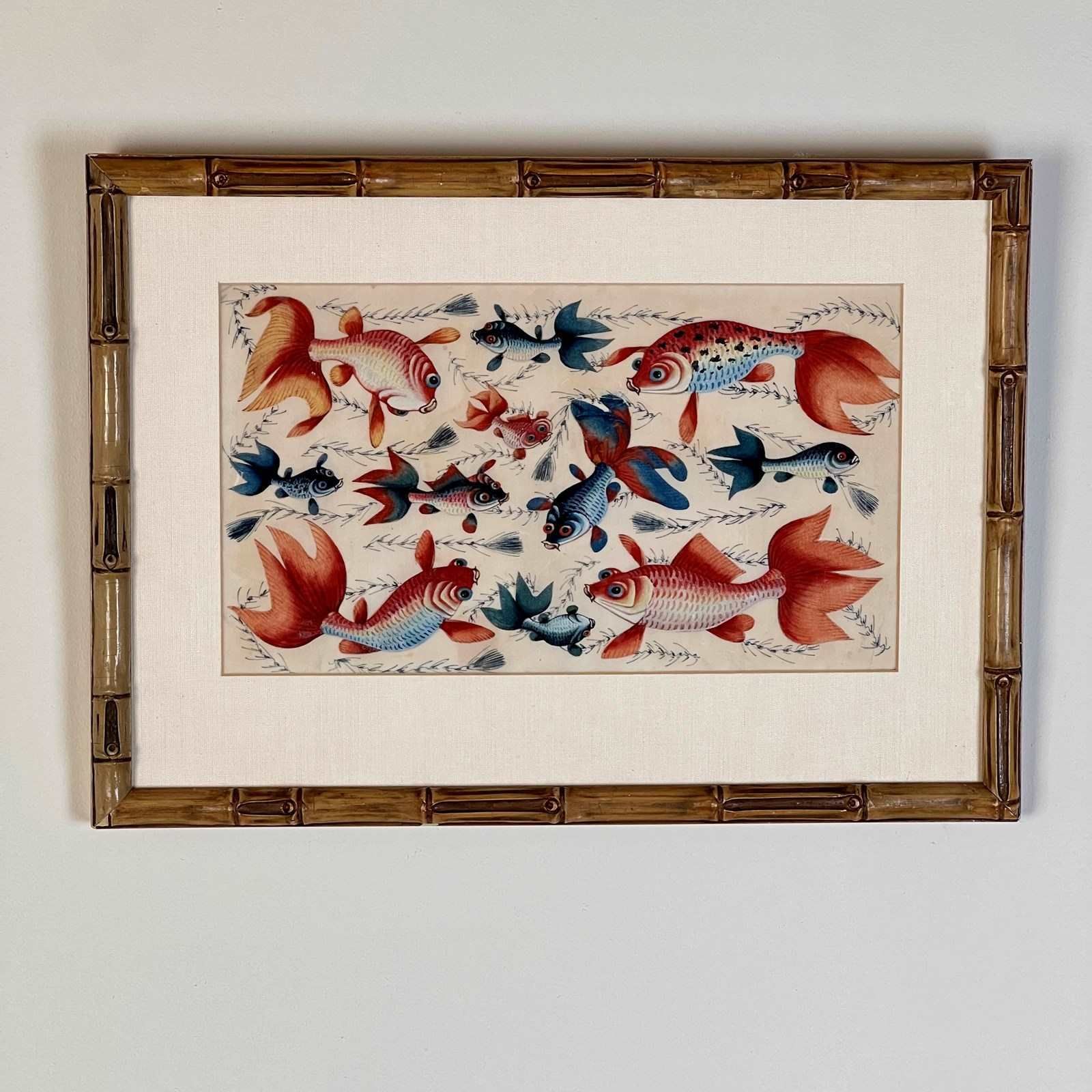 A Late C19th Chinese Gouache Painting On Pith Paper photo furniture