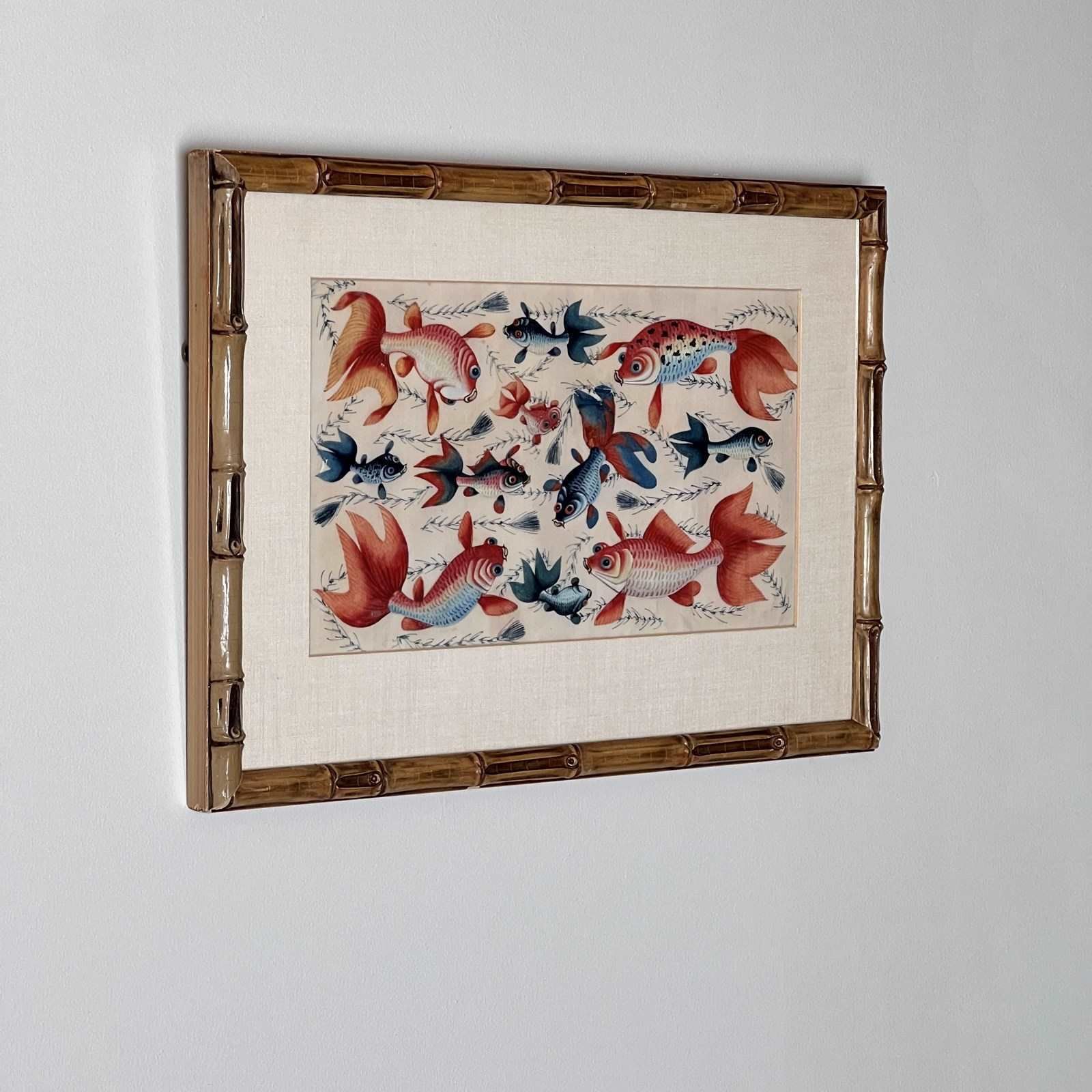 A Late C19th Chinese Gouache Painting On Pith Paper photo for sale