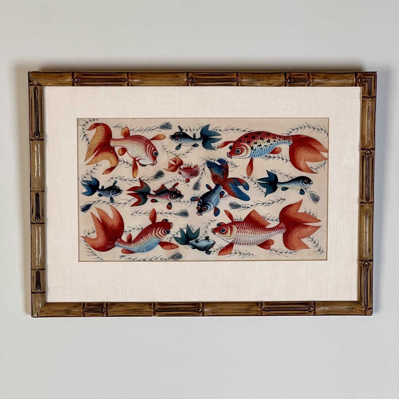 A Late C19th Chinese Gouache Painting On Pith Paper photo Art