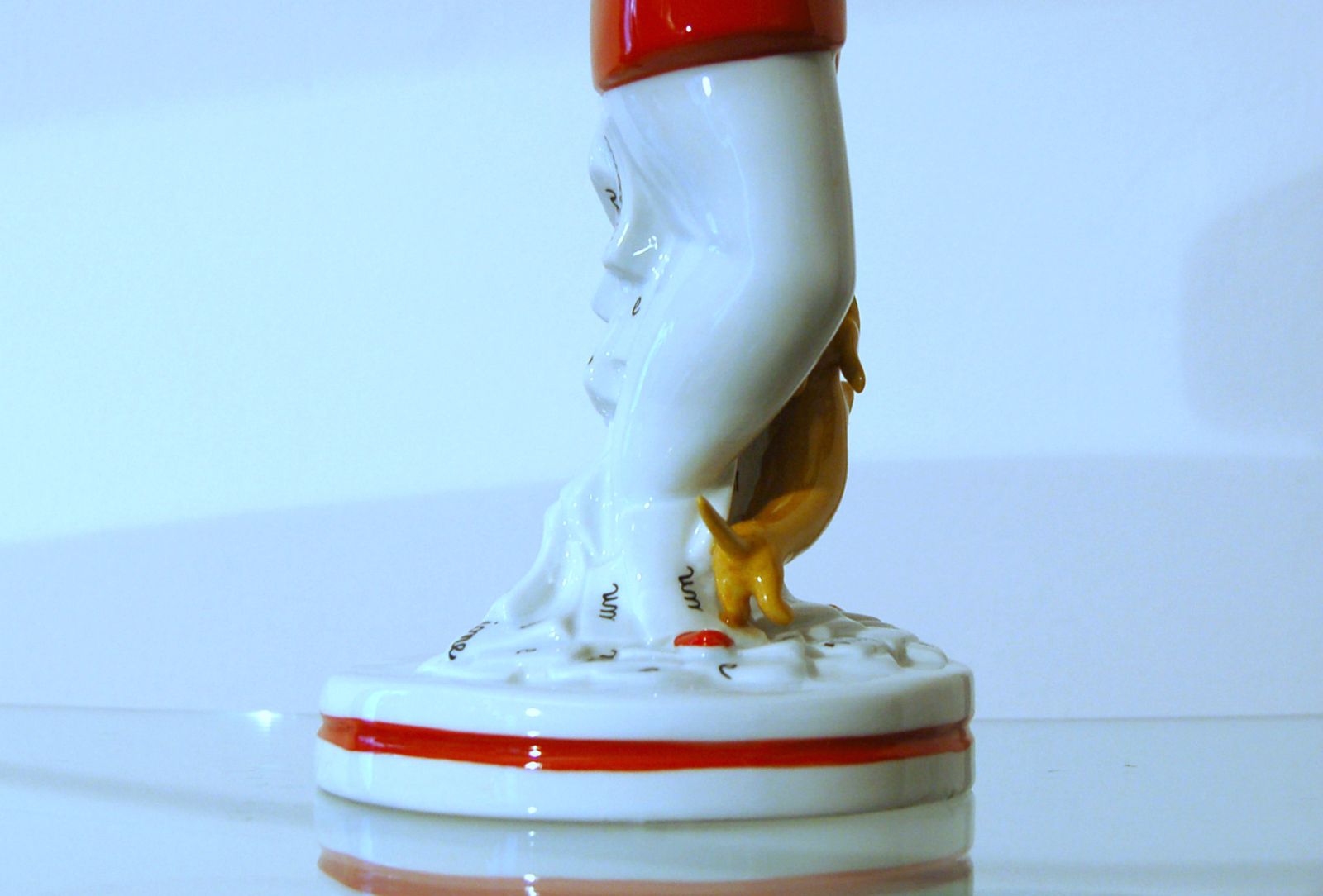 photo furniture Polychrome Ceramic L. Fabris " Mr. Bonaventura " 1940 Italy