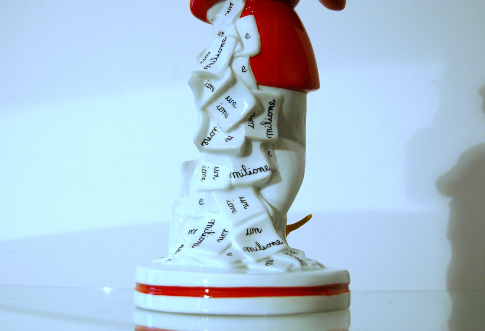 Home Decor Polychrome Ceramic L. Fabris " Mr. Bonaventura " 1940 Italy photo