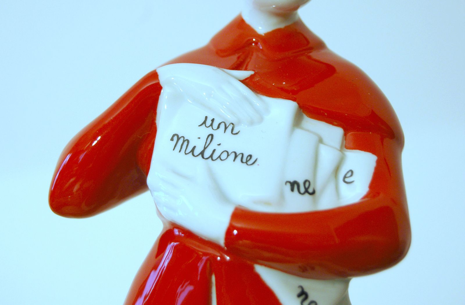 Polychrome Ceramic L. Fabris " Mr. Bonaventura " 1940 Italy photo for sale