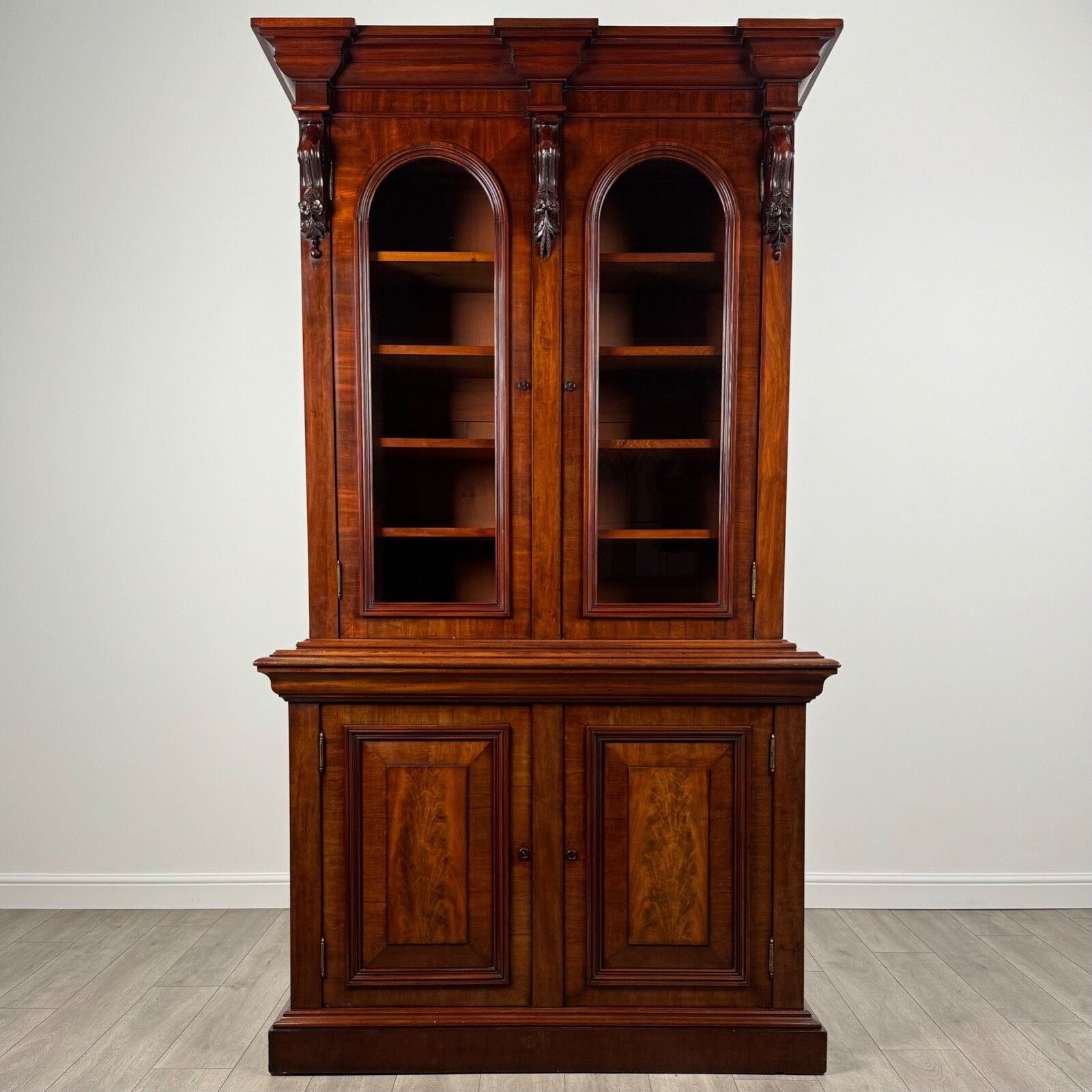 Antique 19th Century Mahogany Bookcase Of Finest Quality