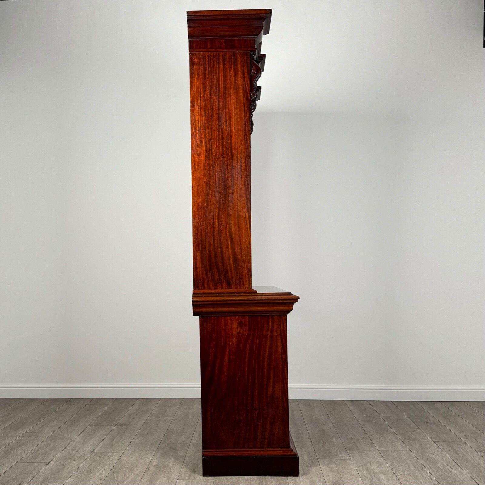 Antique 19th Century Mahogany Bookcase Of Finest Quality photo vintage