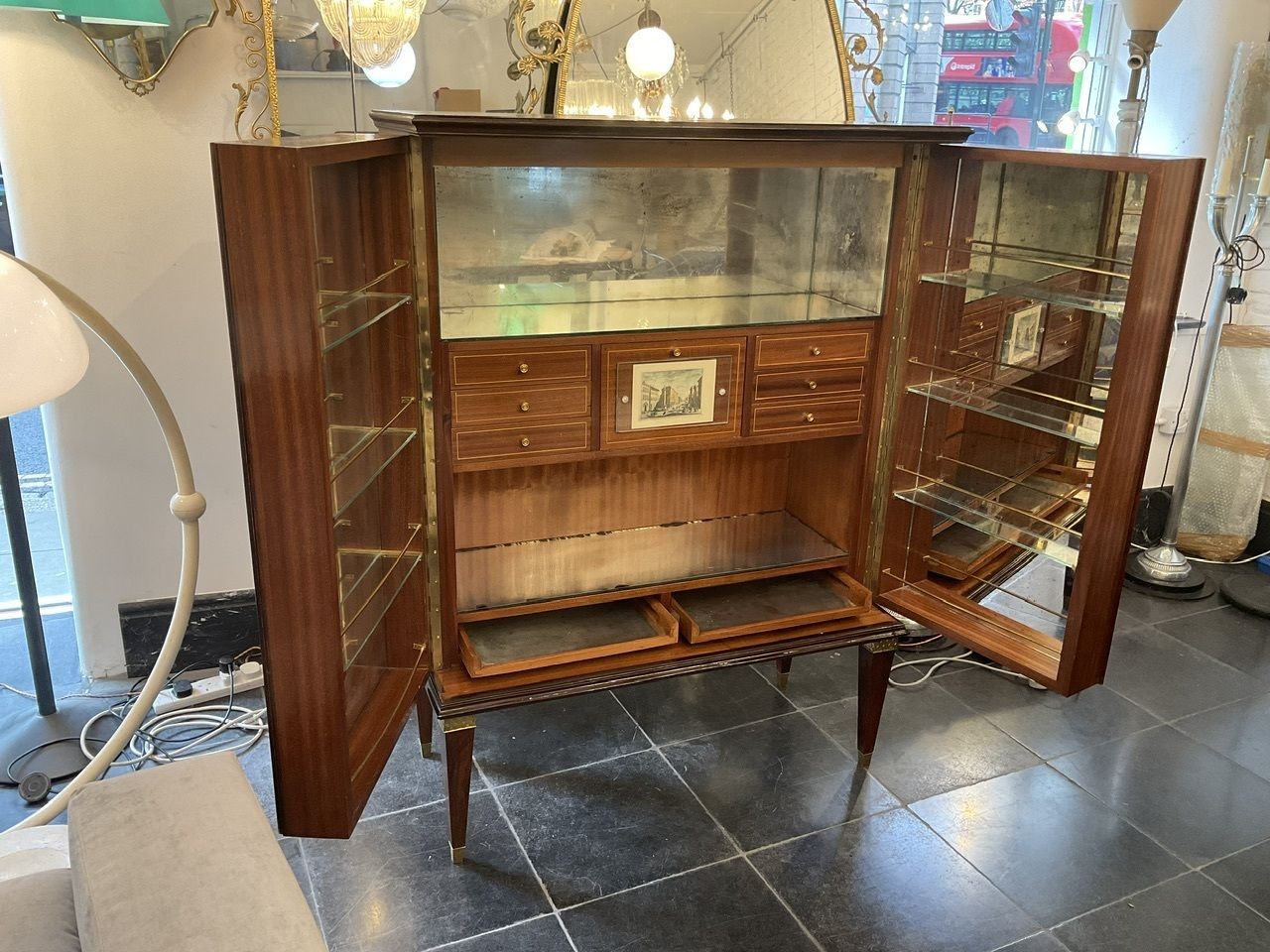 Furniture Italian 1935 40 Bar Cabinet By Paolo Buffa photo