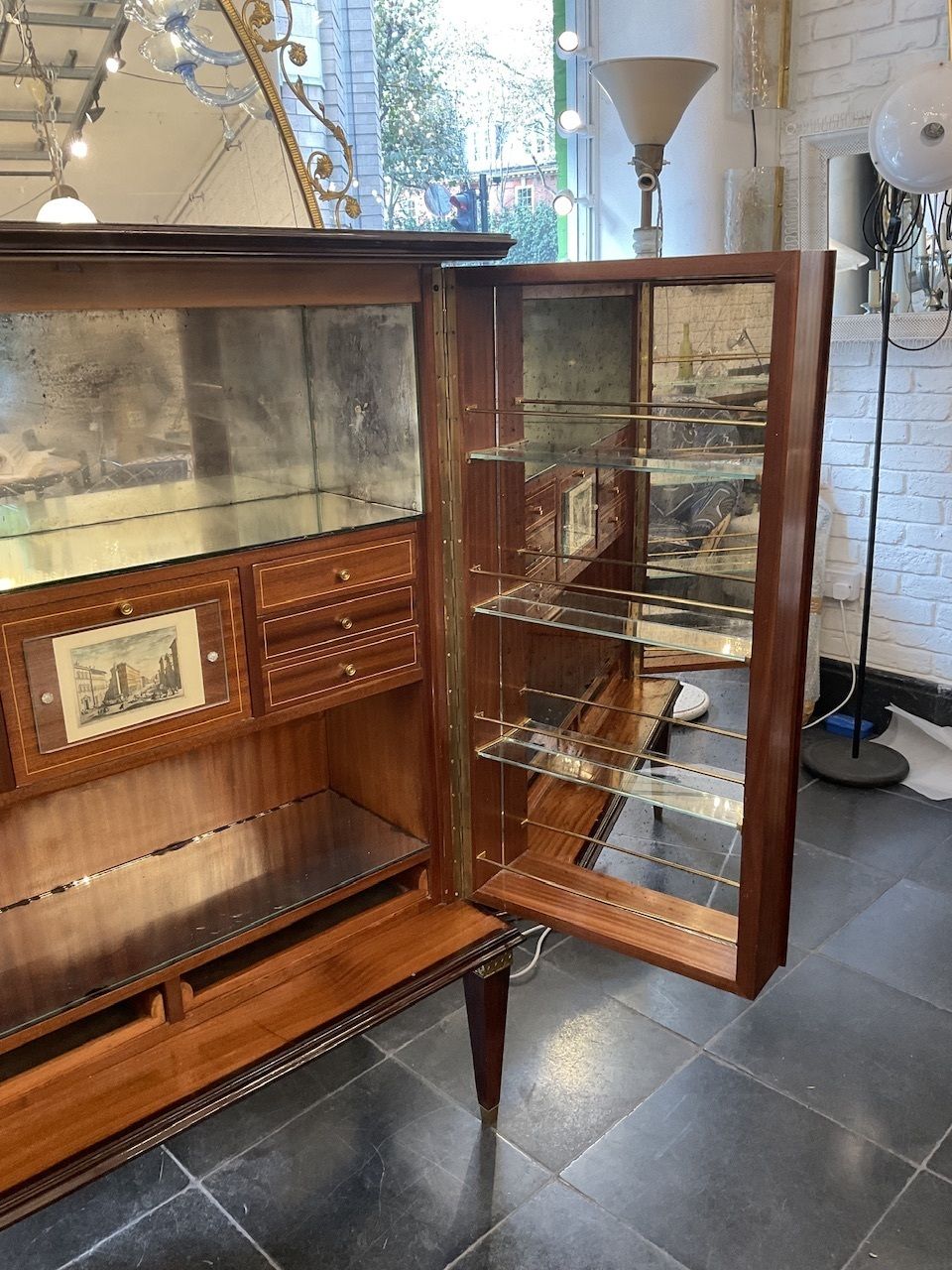 photo buy Italian 1935 40 Bar Cabinet By Paolo Buffa