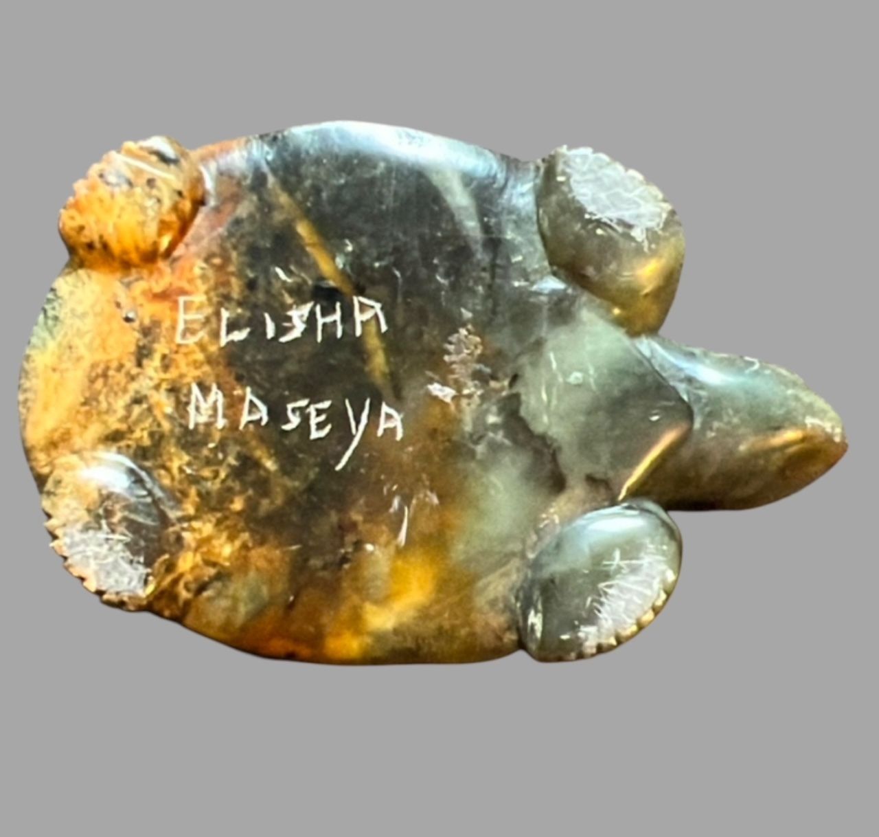 Elisha Maseya Quartz Tortoise, Shona Sculpture, African Art photo for sale