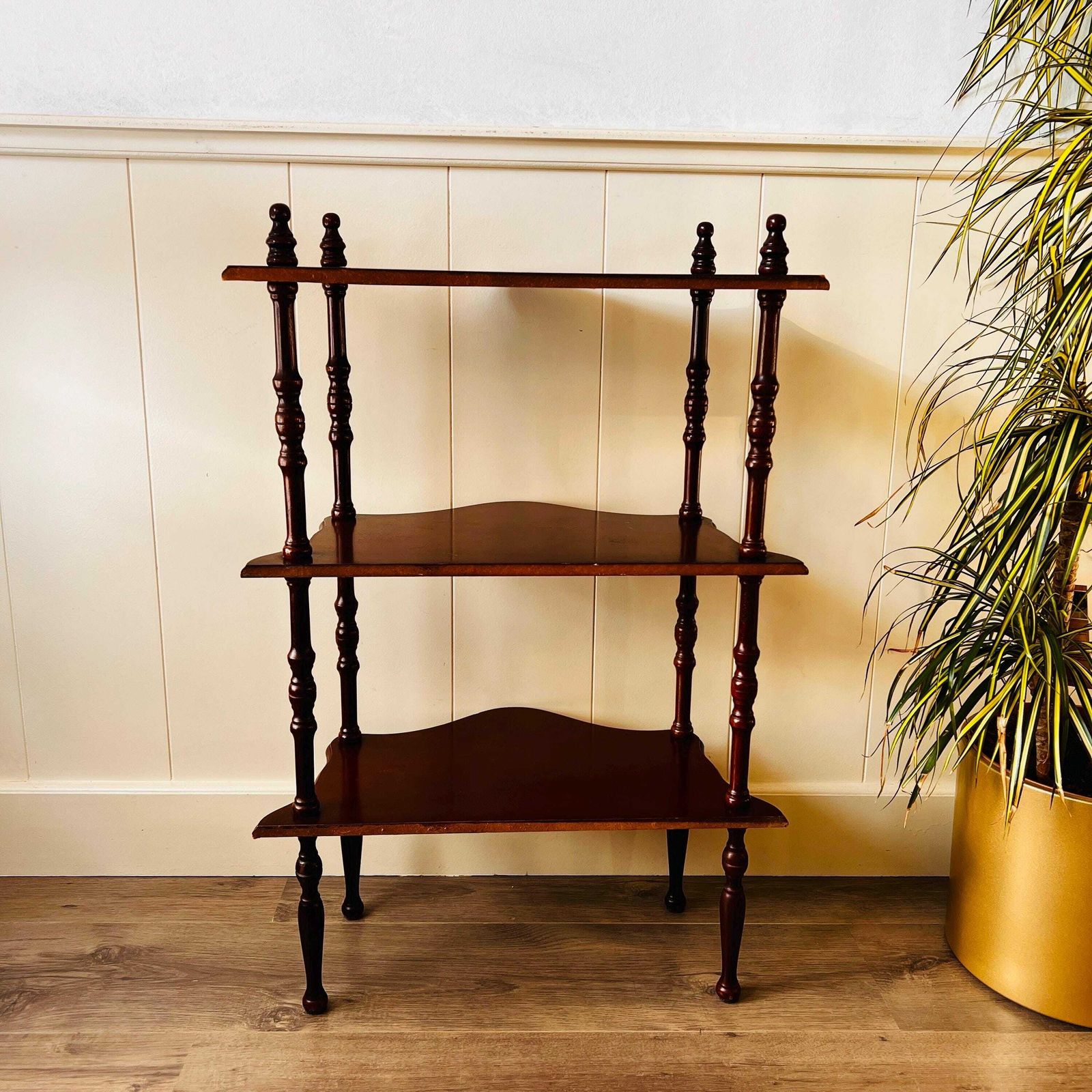 Old Etagere Mahogany Shelf, Display Shelving Unit, Plant Stand photo buy