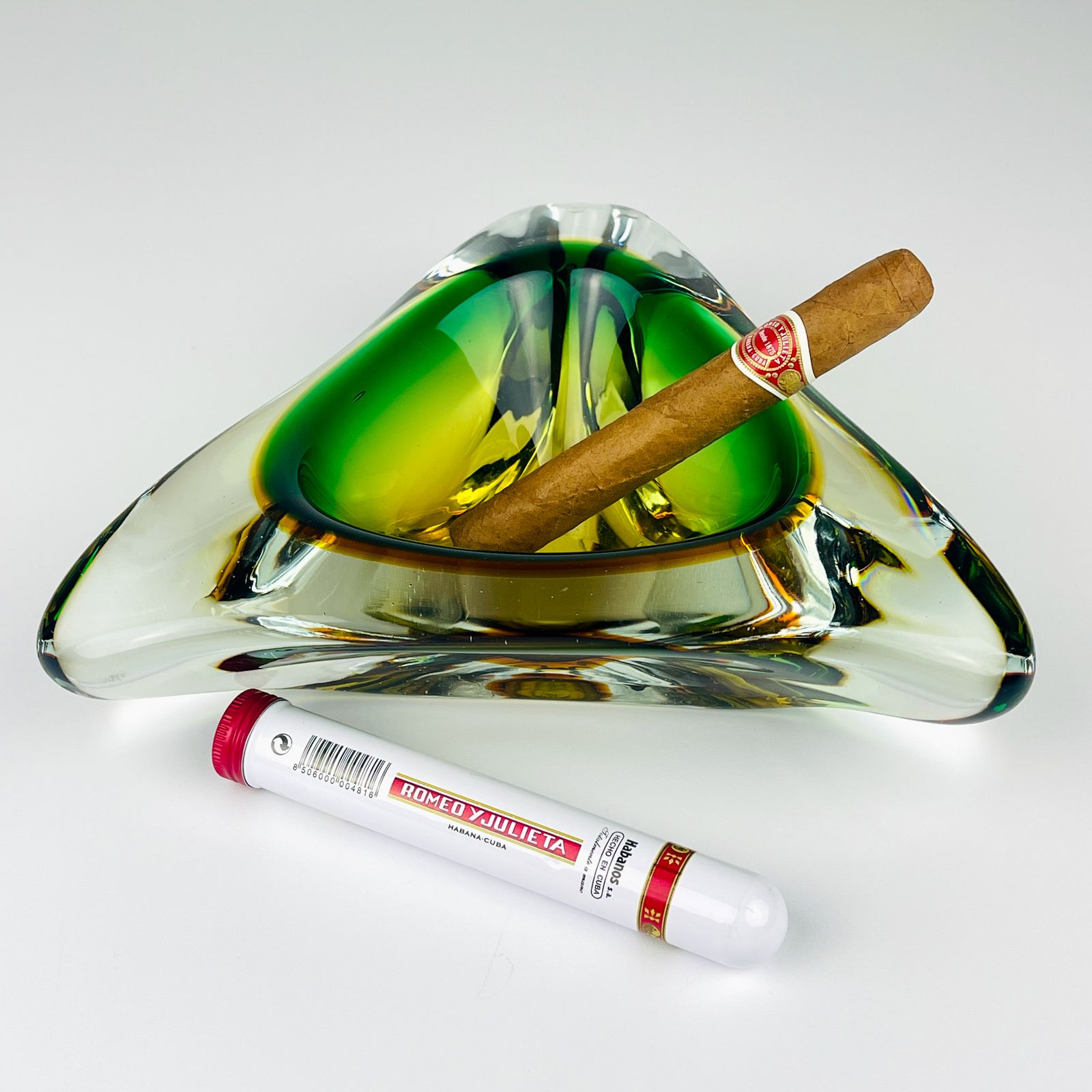 Sommerso Murano Glass Ashtray By Arte Nuova, Italy, 1960s photo furniture
