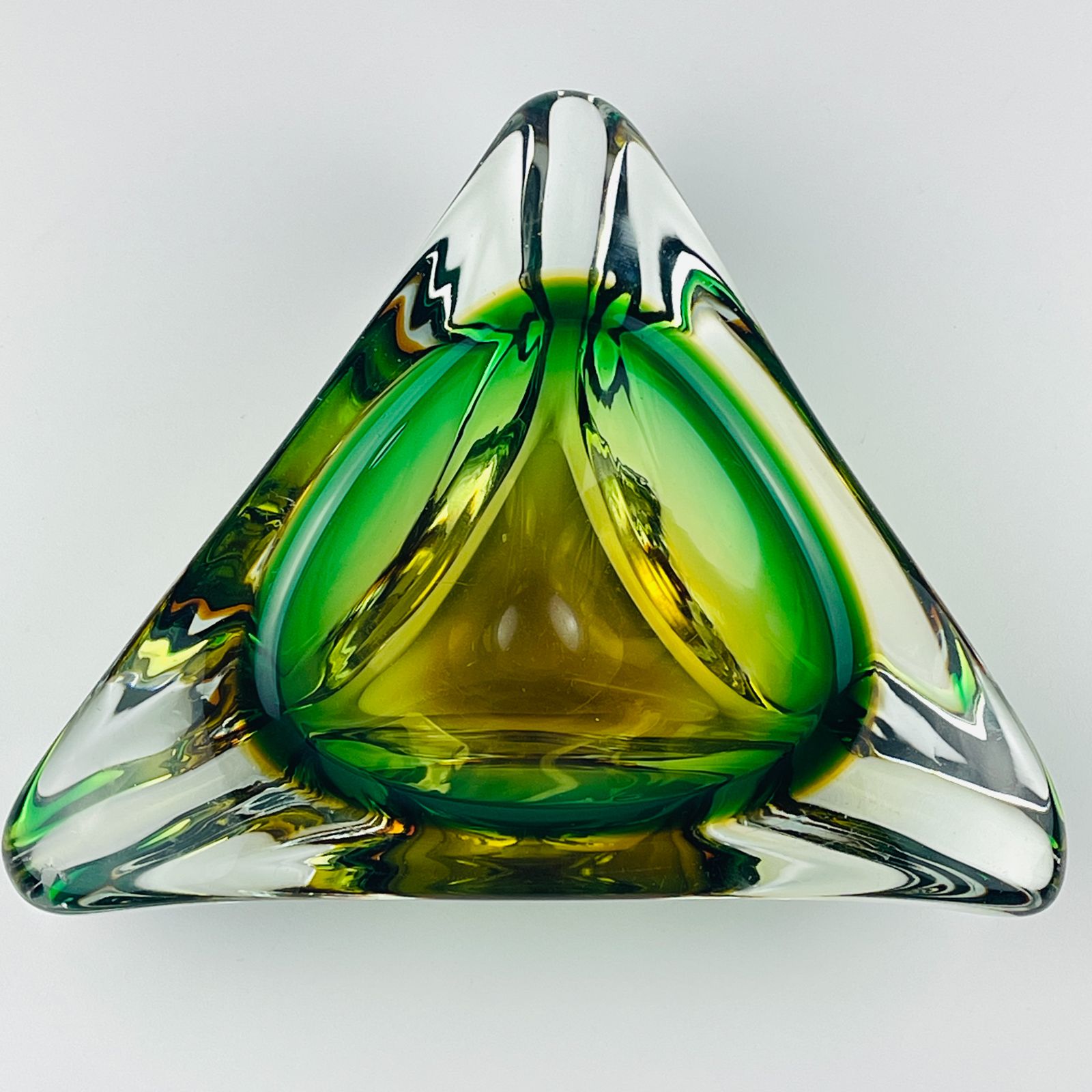 Home Decor Sommerso Murano Glass Ashtray By Arte Nuova, Italy, 1960s photo