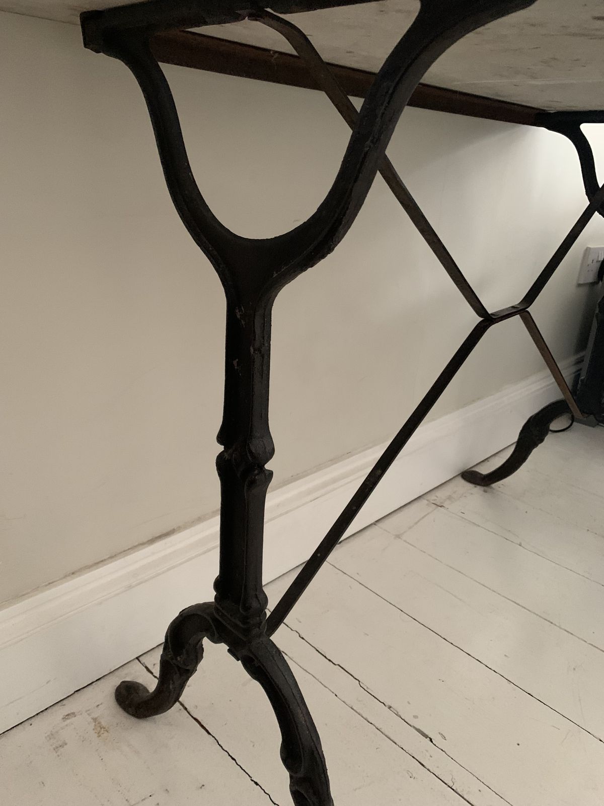 Antique Marble Top Table, Early 20th Century photo Furniture
