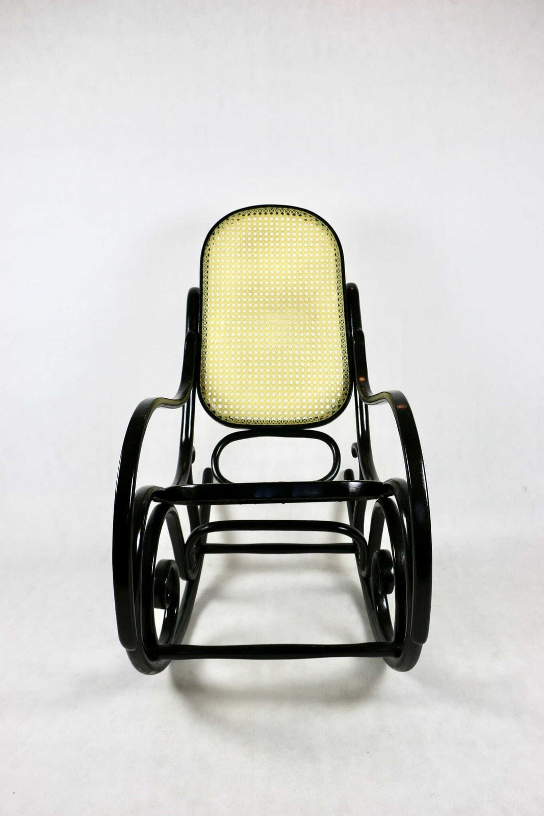 Thonet Rocking Chair, Original Black 70s   Very Good Condition photo for sale