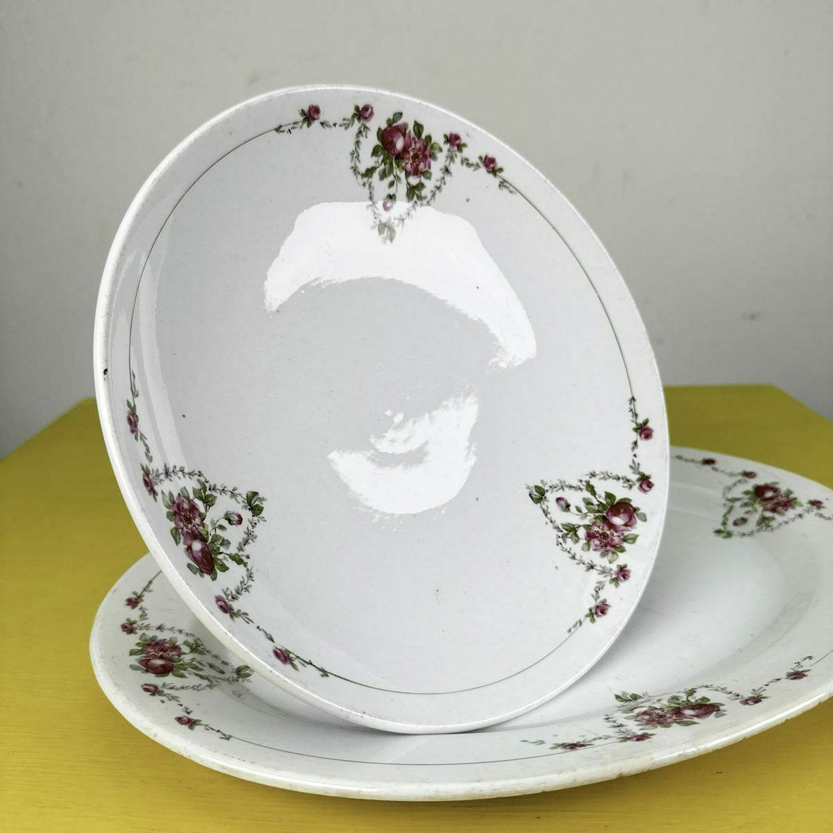 Vintage Stand With Oval Plate In Laveno Ceramic photo for sale