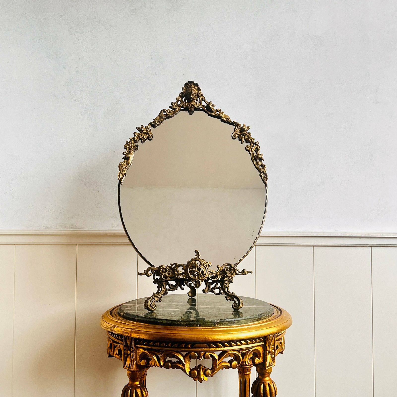 Vintage Barokke Ovale Wandspiegel