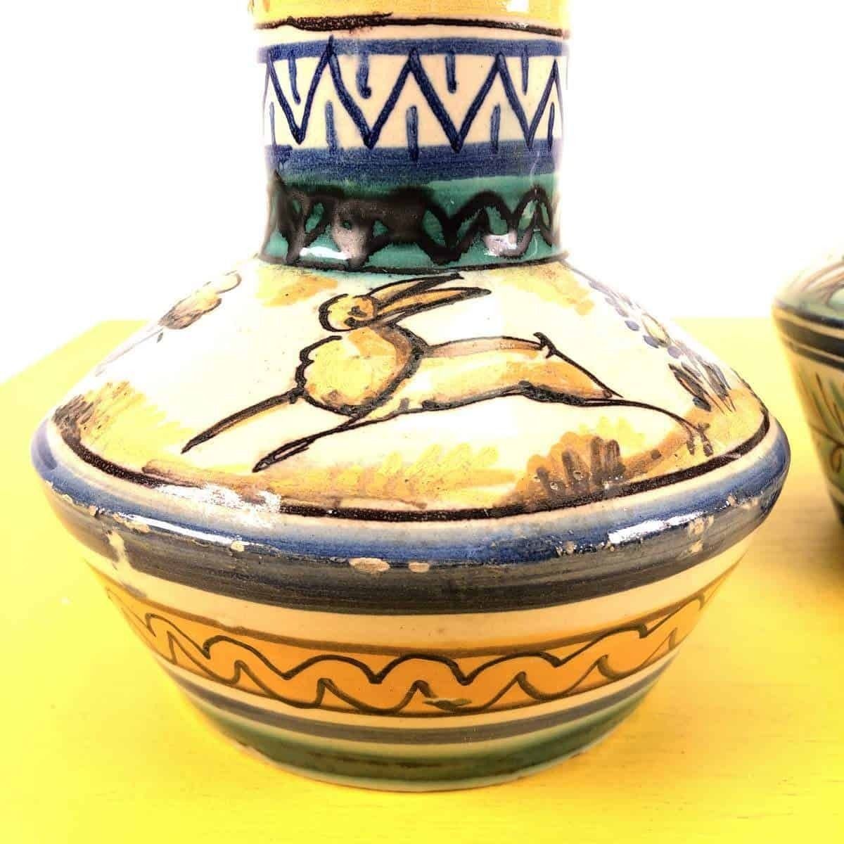 Pair Of Glazed Terracotta Vases, Triana photo vinterior