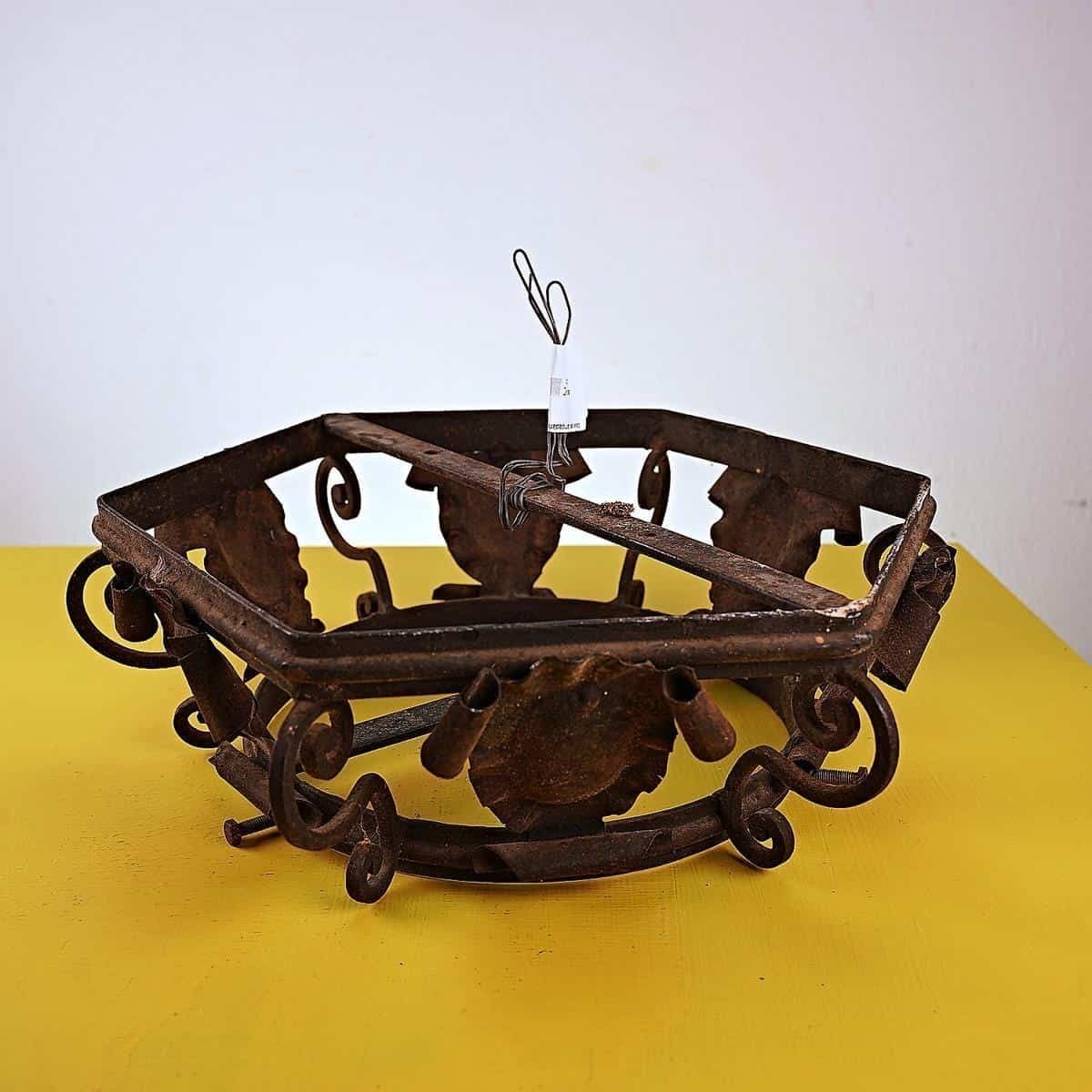 Vintage Metal Chandelier Base